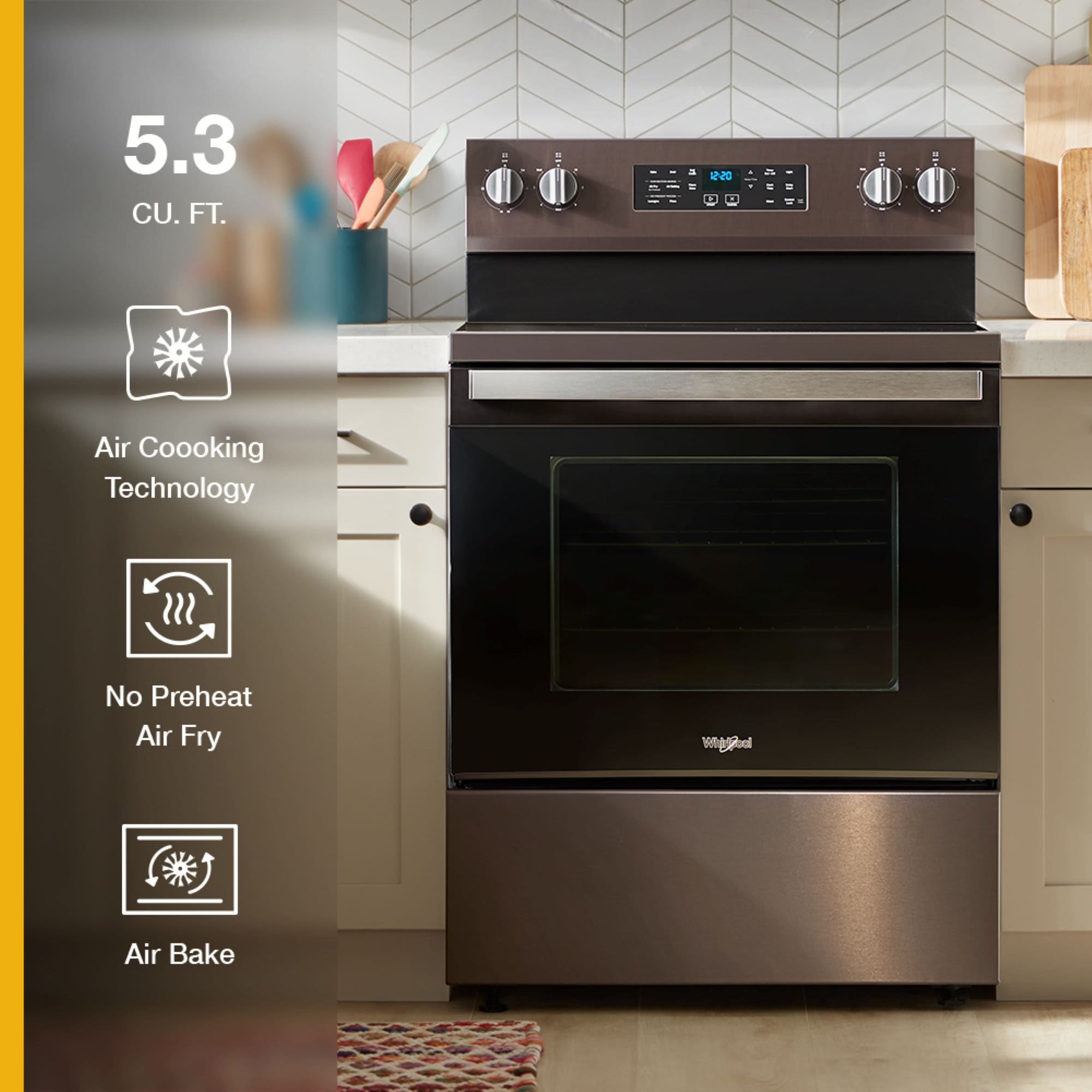Whirlpool WFES5030RV Freestanding-Electric-Ranges - View #3