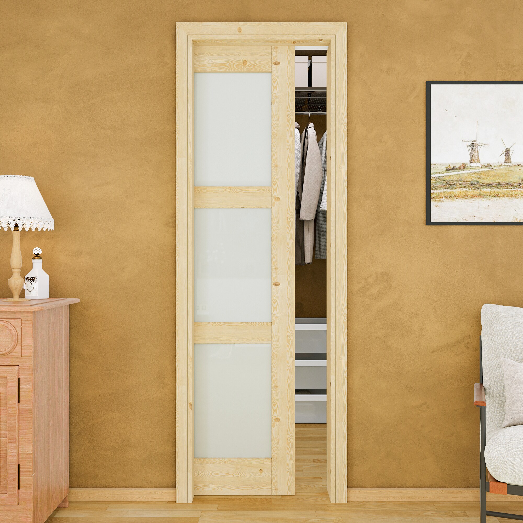 JUJUBON IN-PDPK-PN3L-28 Pocket-Doorframe-Screens - View #2