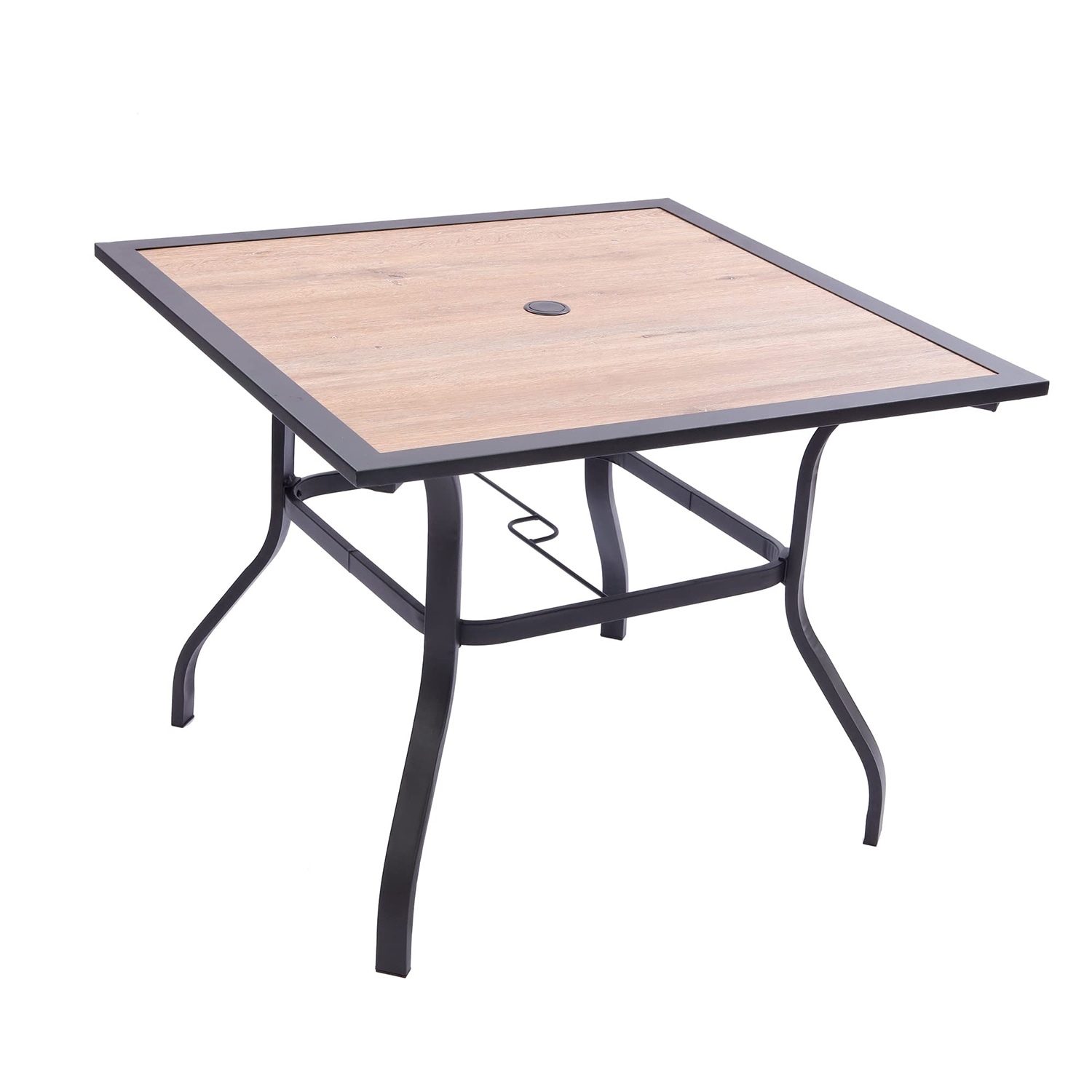 BANSA ROSE BALE2320 Potia Tables Square Outdoor End 37-in W x 37-in L with Umbrella Hole