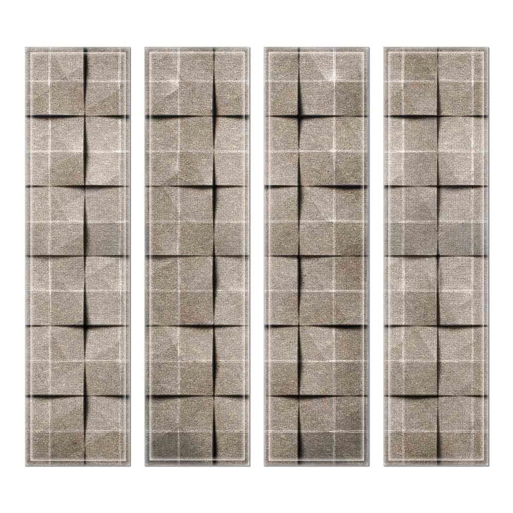 Instant Mosaic 3860102 Upscale Designs 32-Pack Multicolor 3-in x 12-in Glossy Glass Random Wall Tile