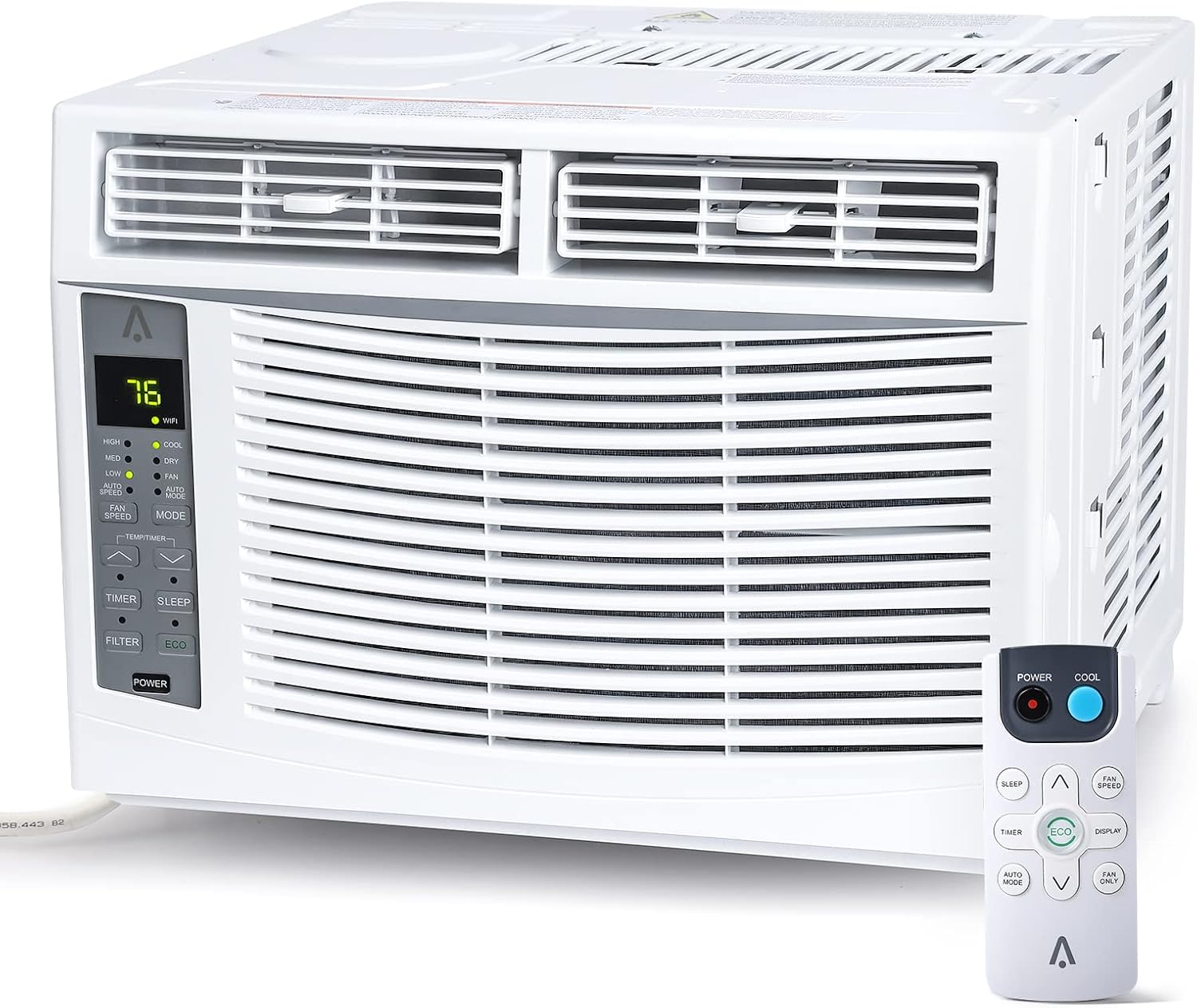 Qeetex GWPHO-0WPU6GGH 6000 BTU Window Air Conditioner Window AC Unit with WiFi Remote   App Control Timer Function for Bedroom Apartment Living Room