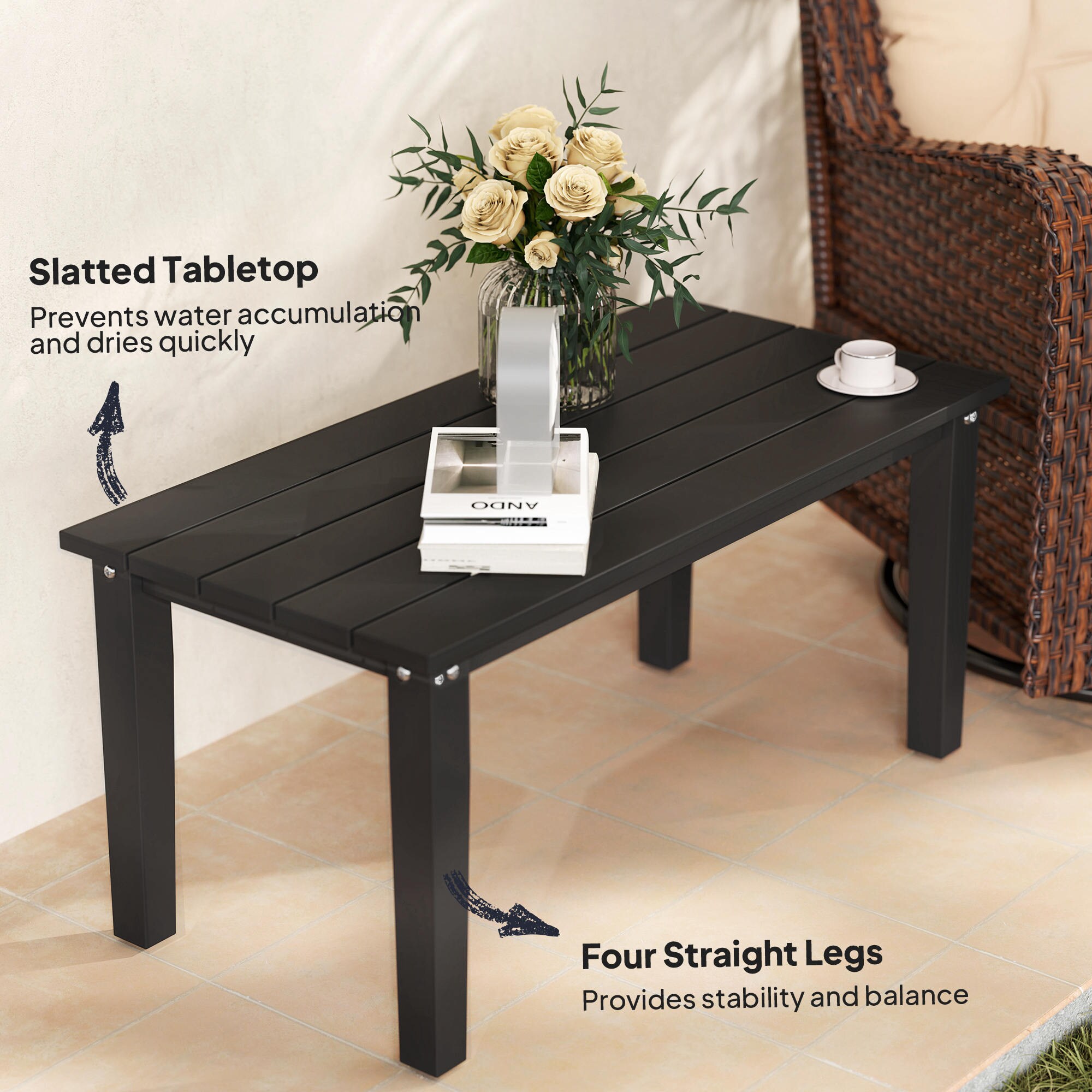 Outsunny 84G-617V00BK Patio-Tables - View #5