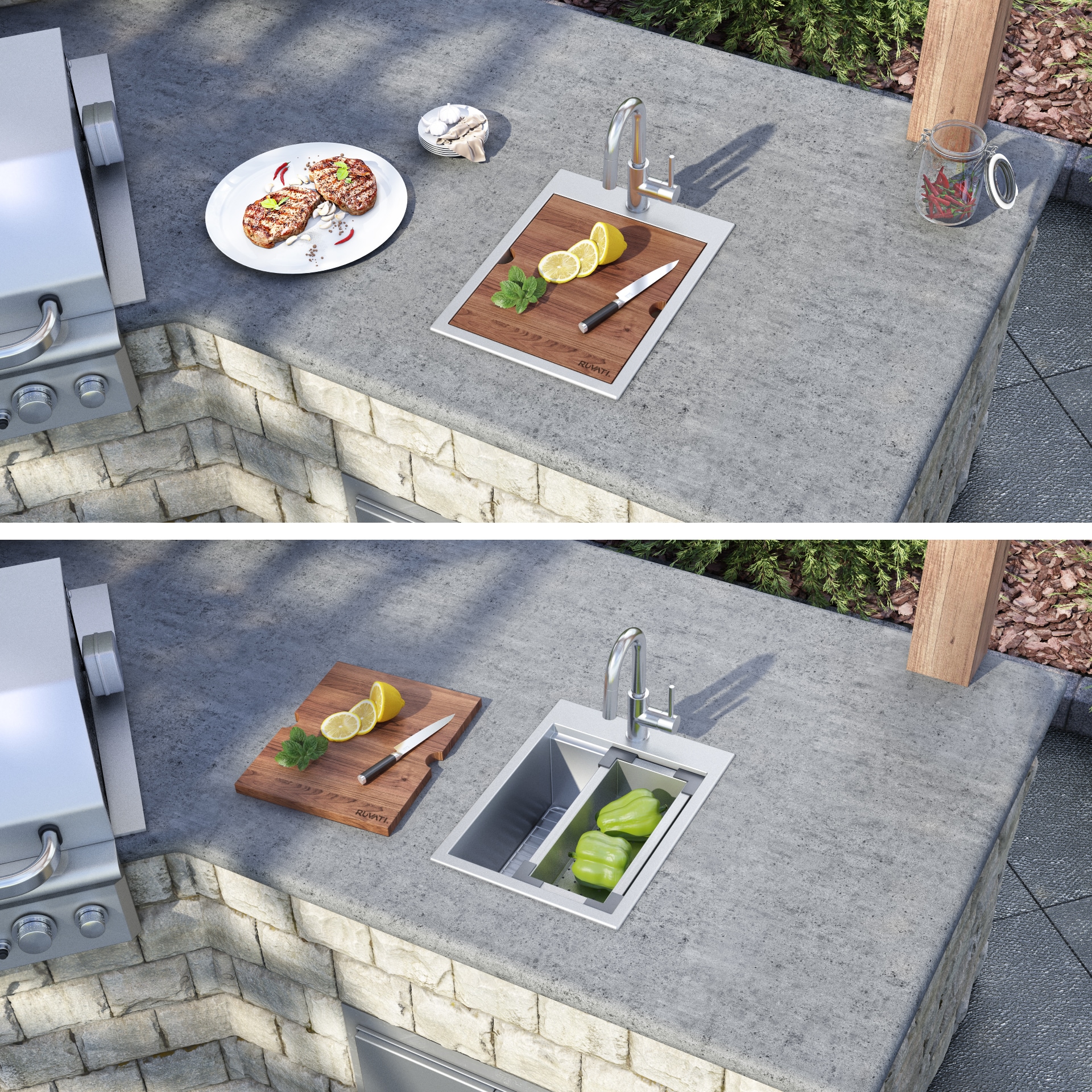 Ruvati RVH8210 Kitchen-Sinks - View #5