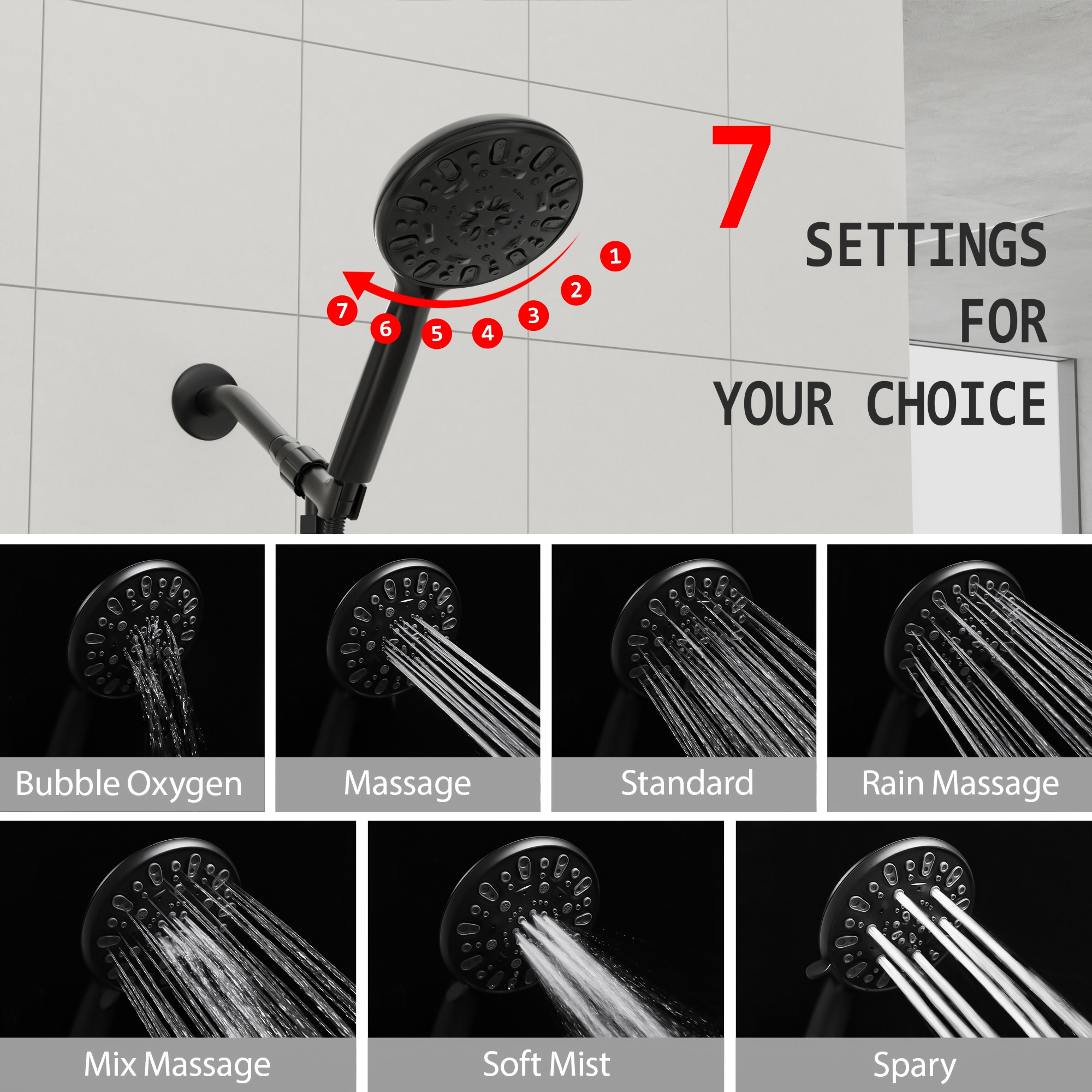 KICHAE KSLF17002-B Fixed-Showerhead - View #3