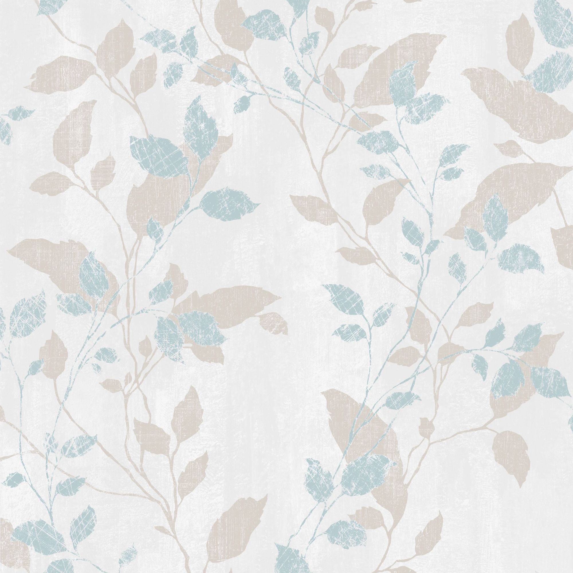 Graham & Brown 104049 Vermeil 56.0-Sq. Feet Aqua/Green/Beige Paper Trail Unpasted Wallpaper