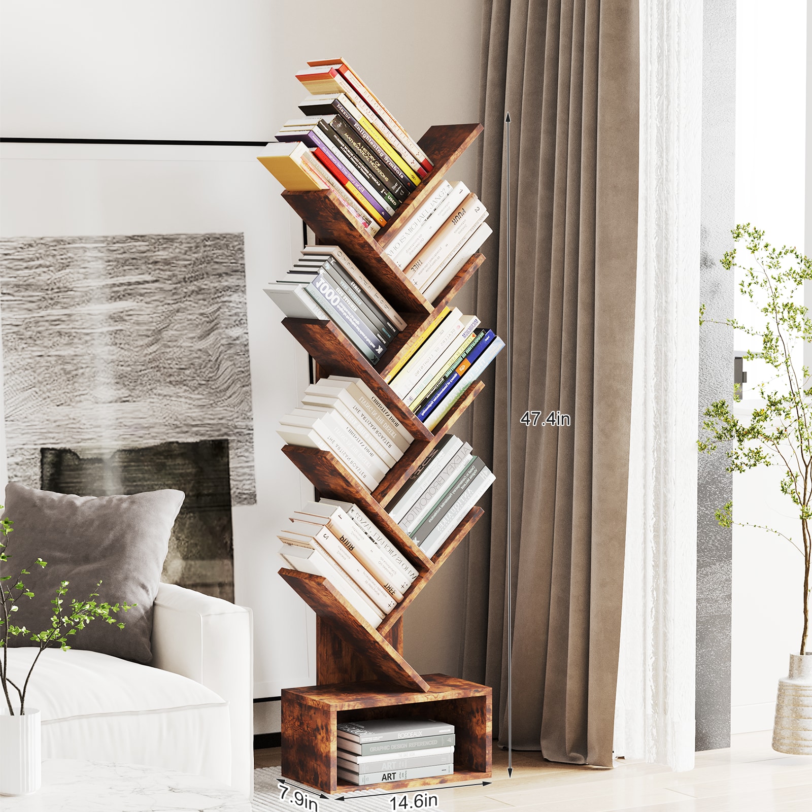 GarveeLife C3H-WF3KY73K0OXB bookcases - View #6
