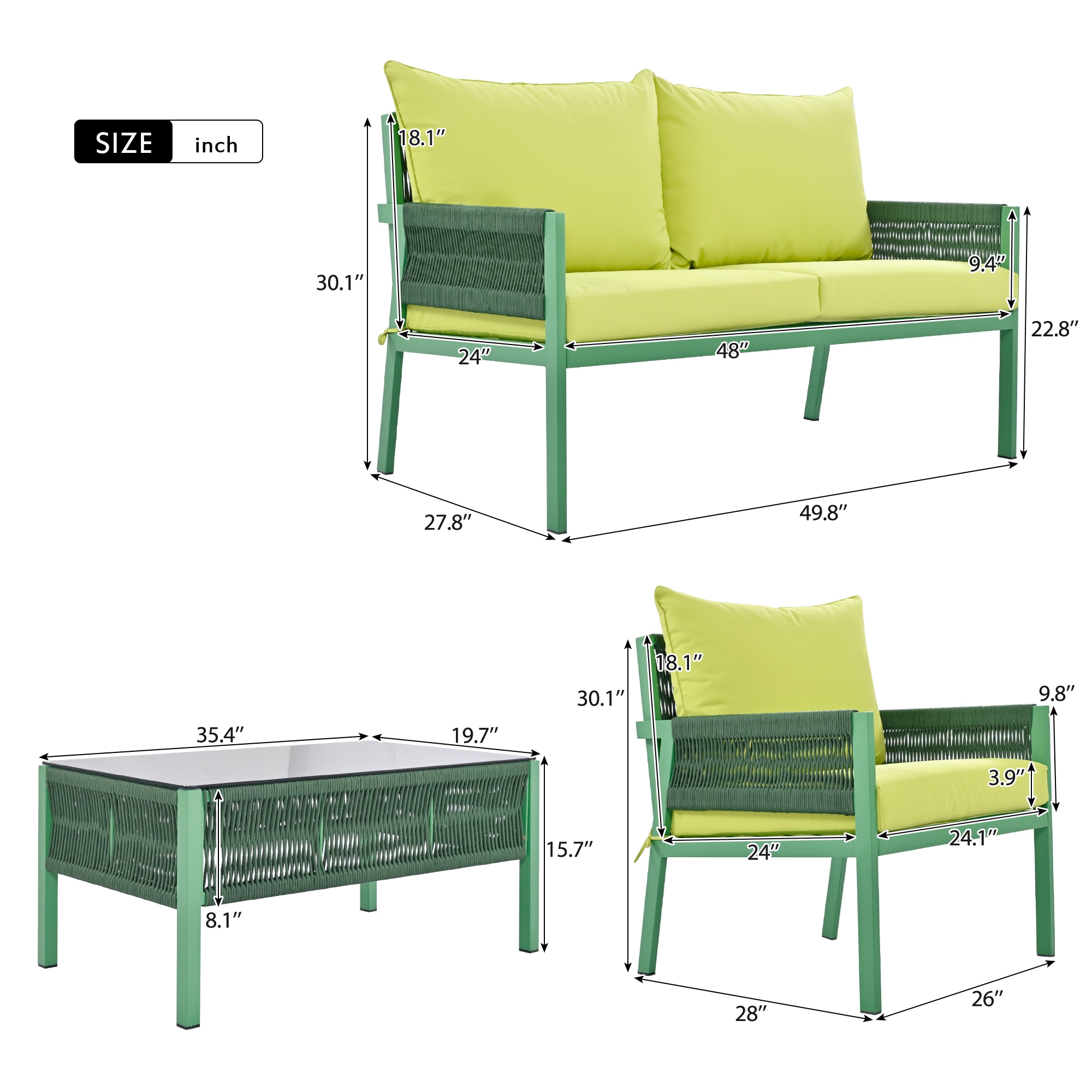 ModernLuxe L-SK000003AAE Patio-Conversation-Sets - View #8