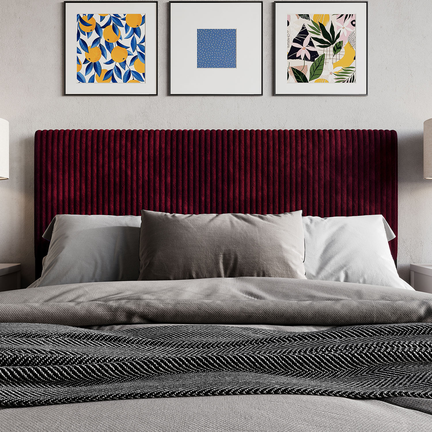 ChaletPosh C8532FUHB-RD-VV Upholstered-Headboards - View #2