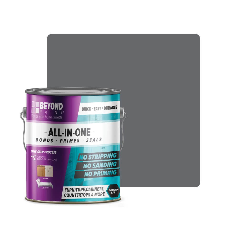 Beyond Paint BP20 Cabinets- Countertops- and- Furniture Flat Pewter ( 1-gallon )