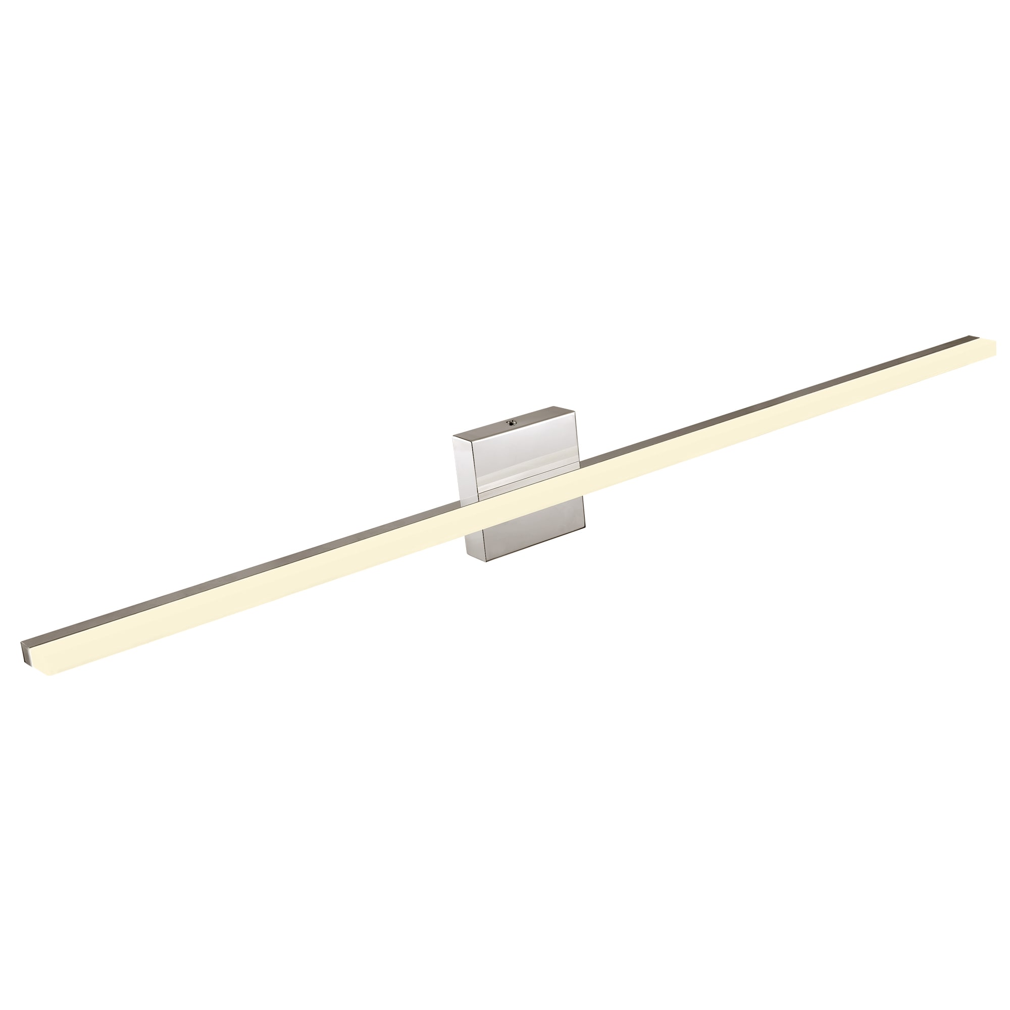LamQee Bar Vanity Light Wall Sconce 39.37-in 1-Light Polished Off-white ...