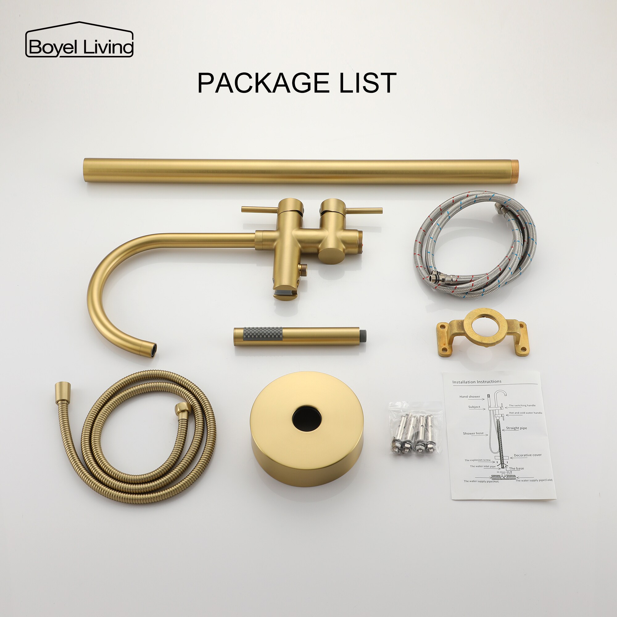 Clihome SMD-BTF06BG Roman-Tub-Faucets - View #10