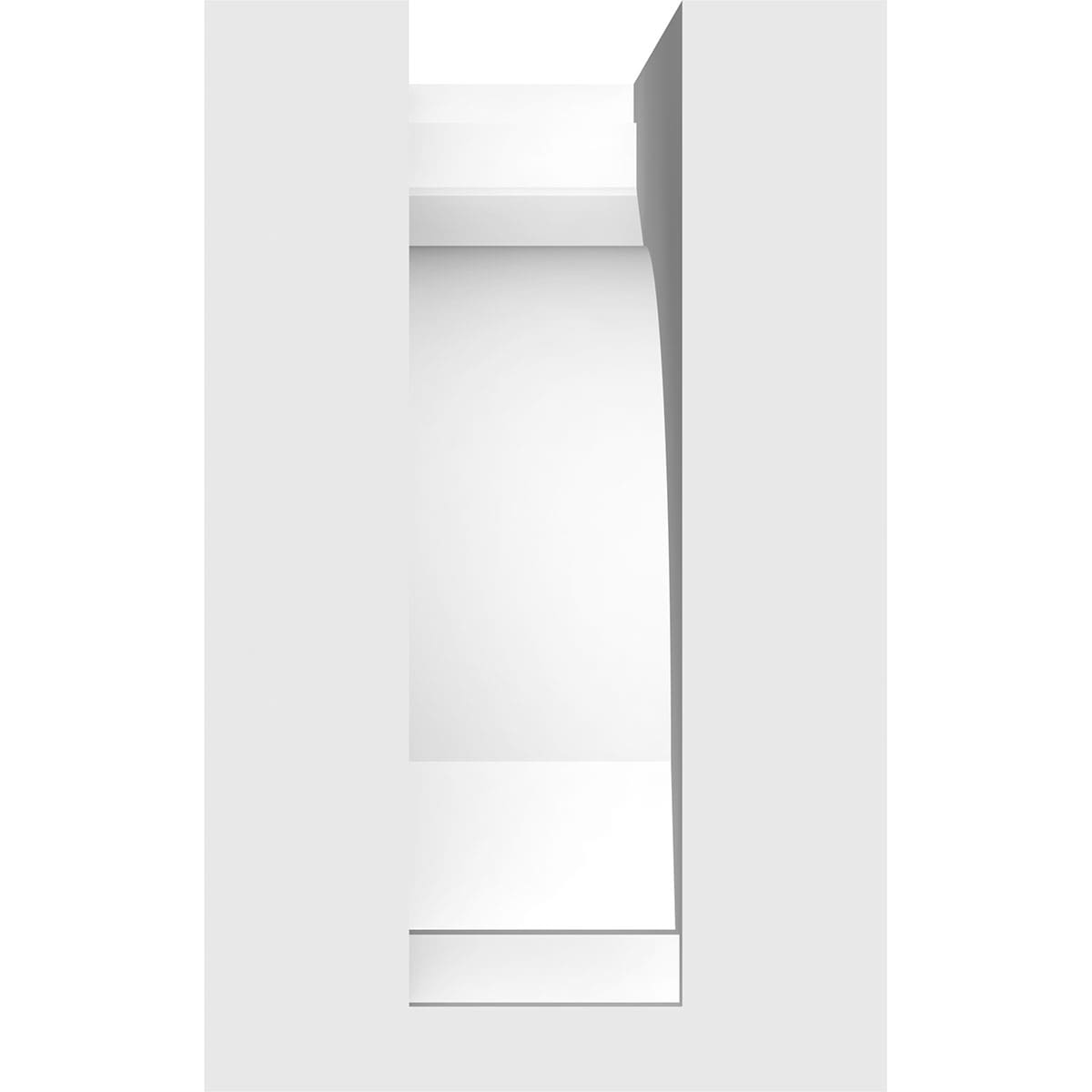 Ekena Millwork BKTP05X08X08WAR Exterior-Brackets-Braces - View #4