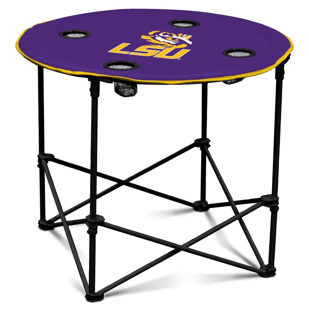 Purple Logo Brands NCAA TCU Horned Frogs Unisex Adult Quad Chair with Single Cup Holder One Size