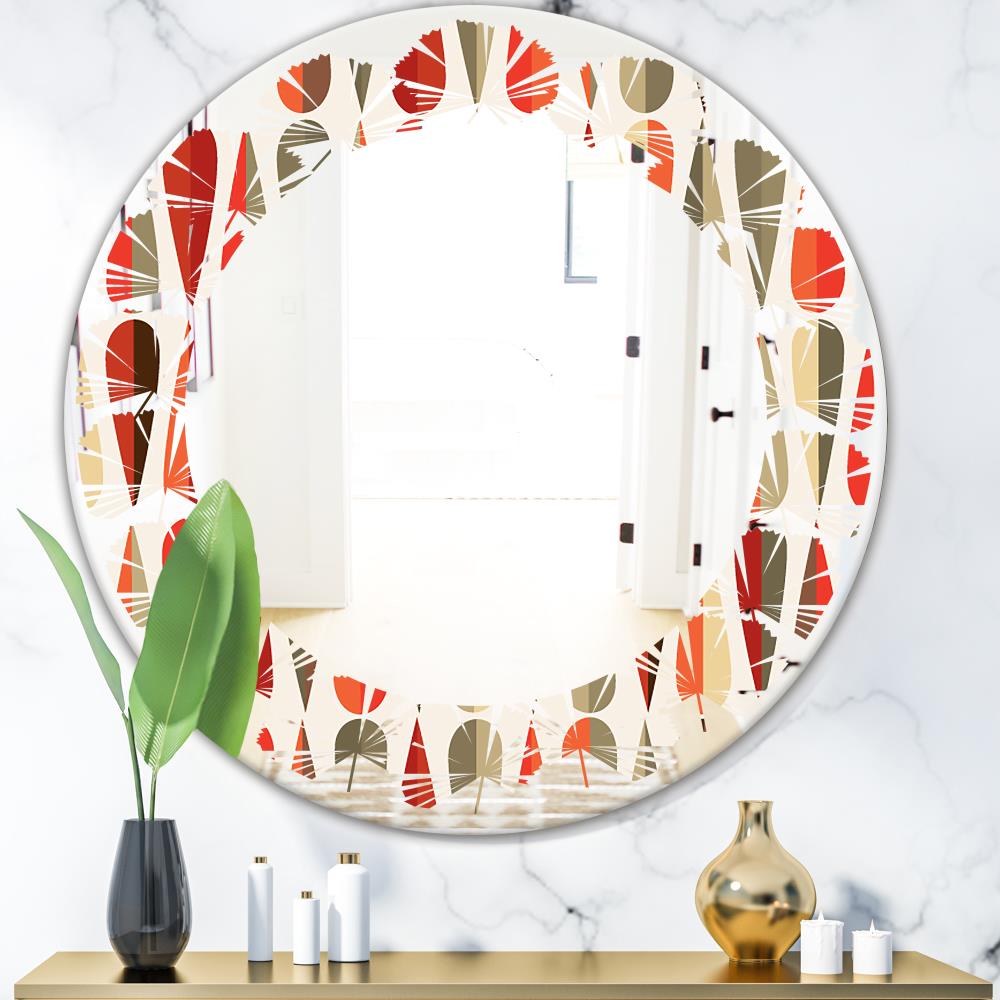 Designart Designart Mirrors 24-in W X 24-in H Round Multi-color 