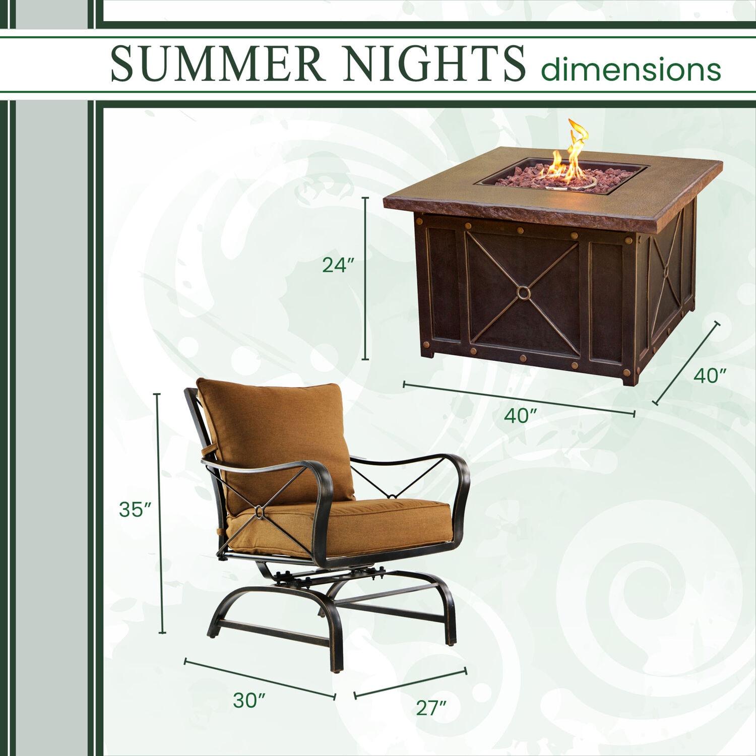 Hanover SUMMRNGHT5PC Patio-Conversation-Sets - View #4