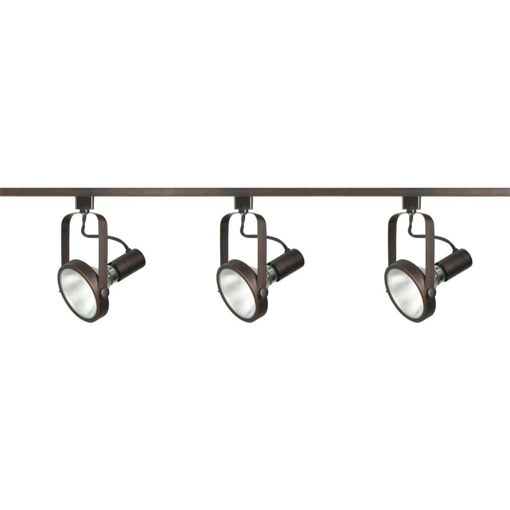  LW-SC550487 3-Light 48-in Russet Bronze Standard Linear Track Lighting Kit