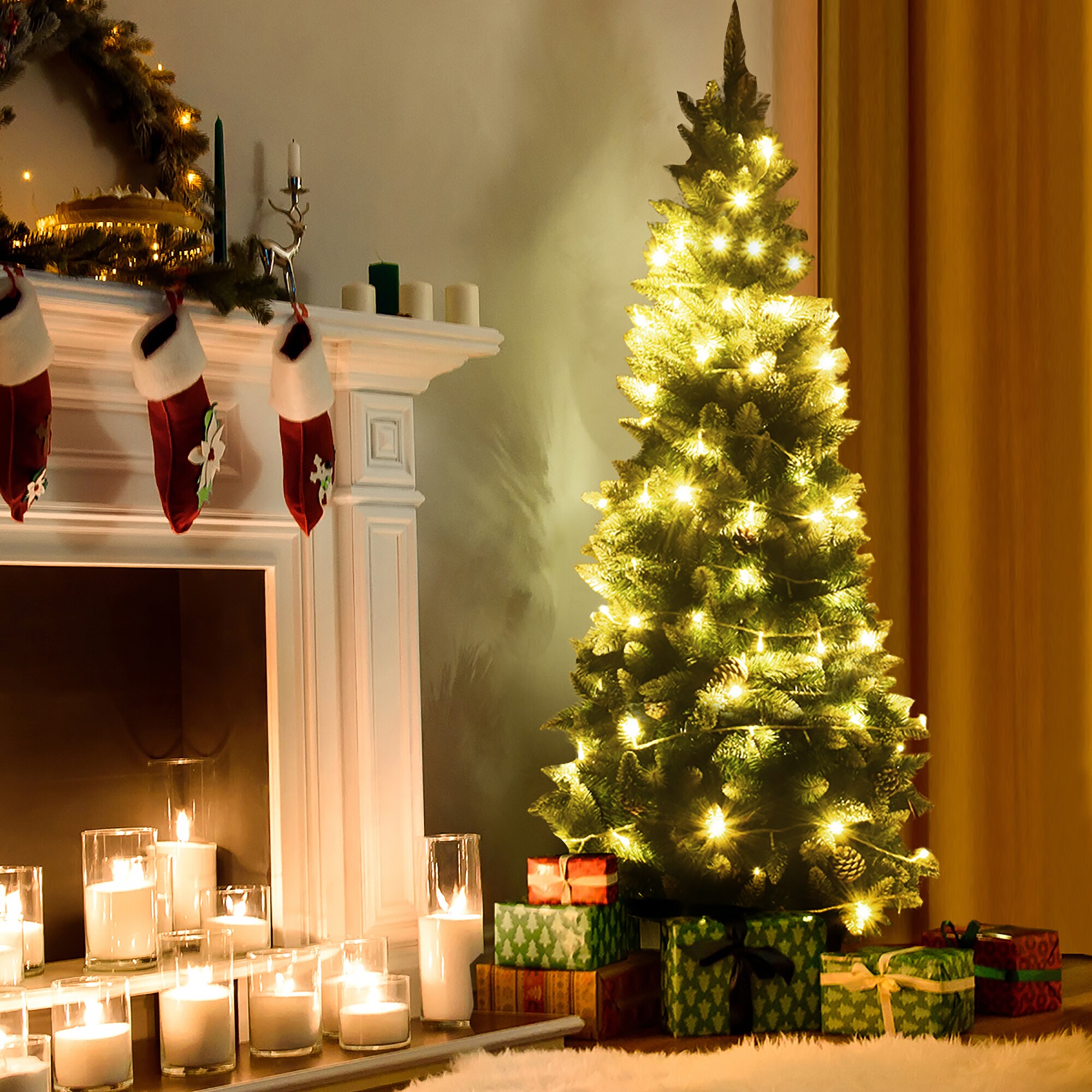 Costway CM22052 Artificial-Christmas-Trees - View #5