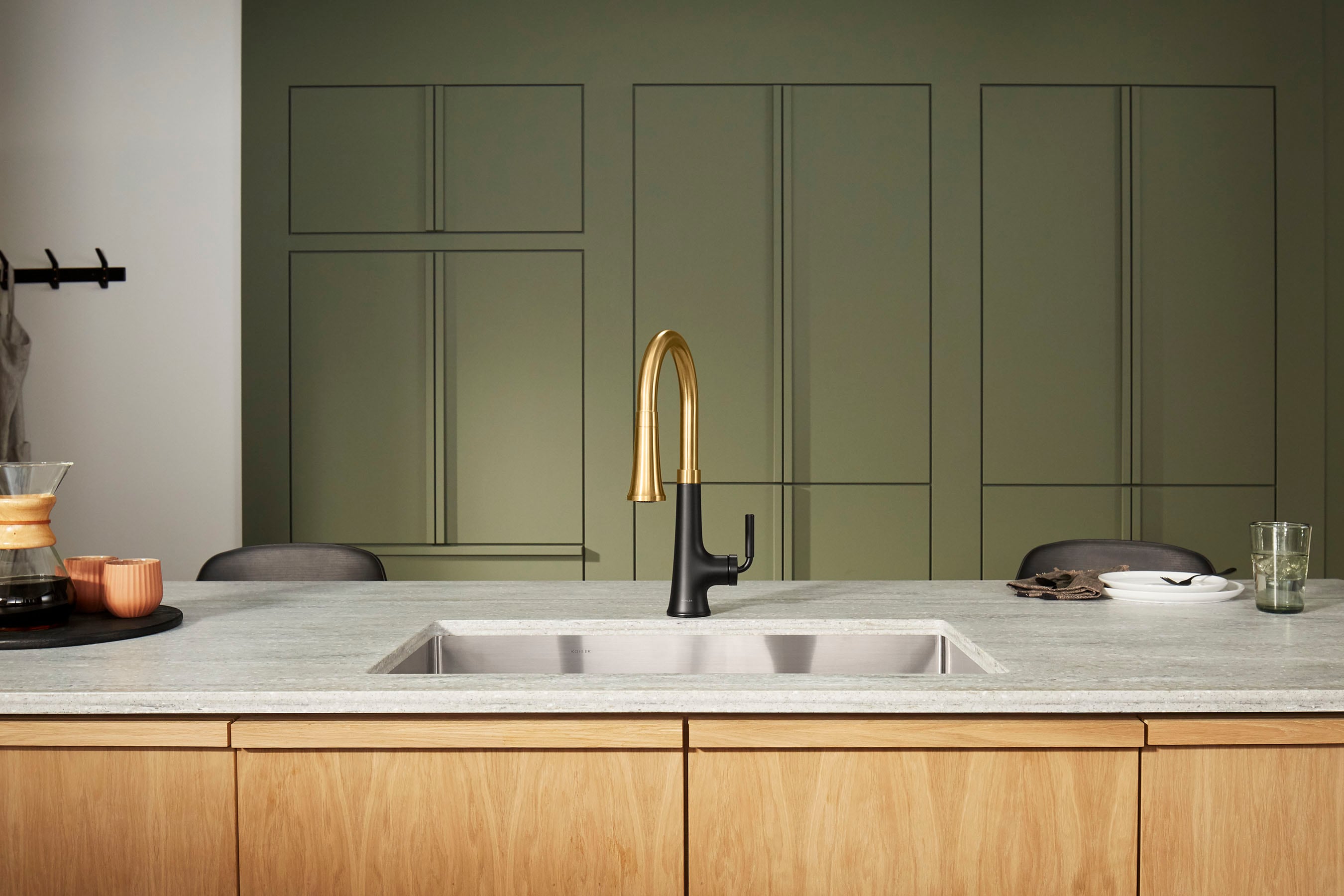 KOHLER K-23764-BMB Kitchen-Faucets - View #2