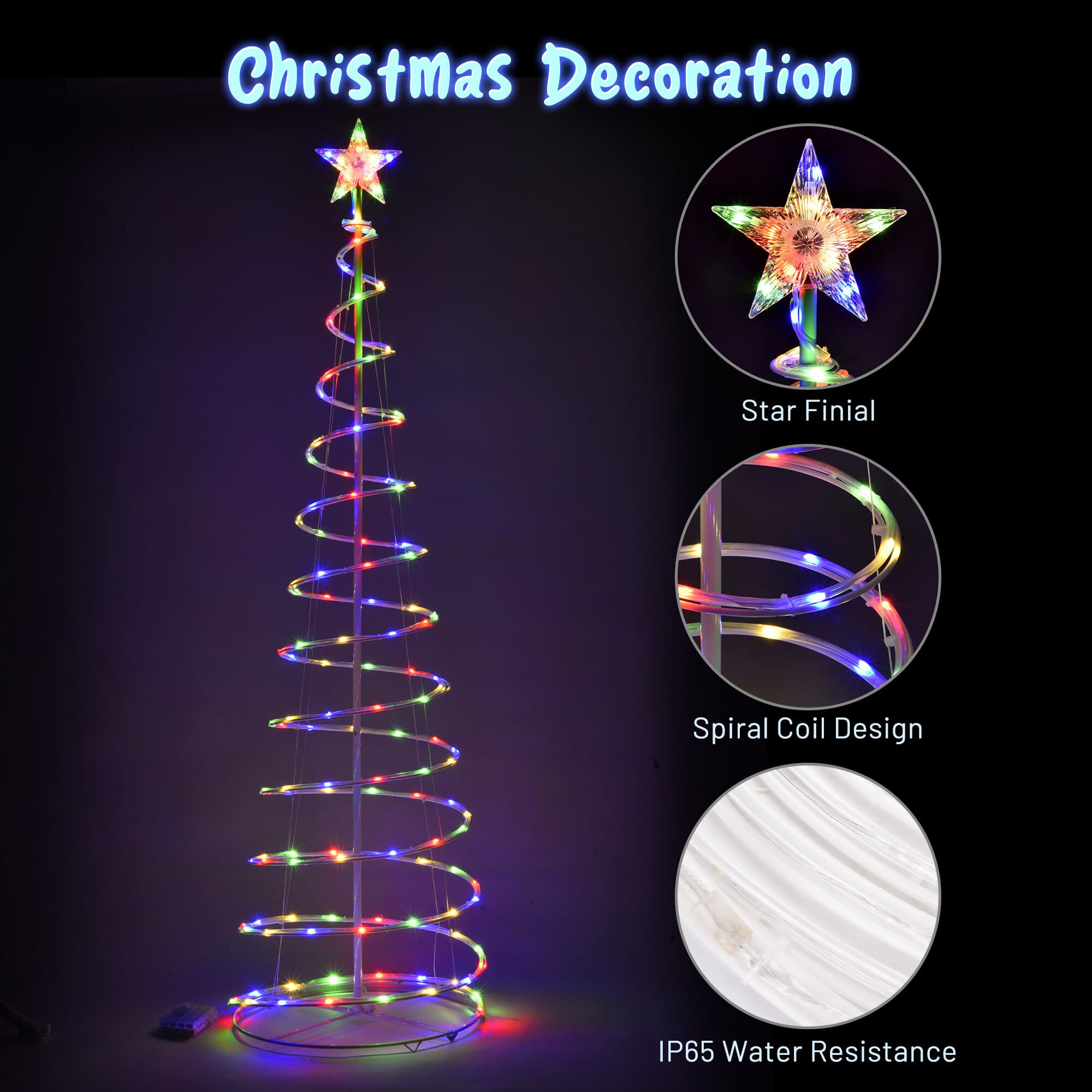 Yescom 11LST002-6F-RGB5P-LO Outdoor-Christmas-Decor - View #4