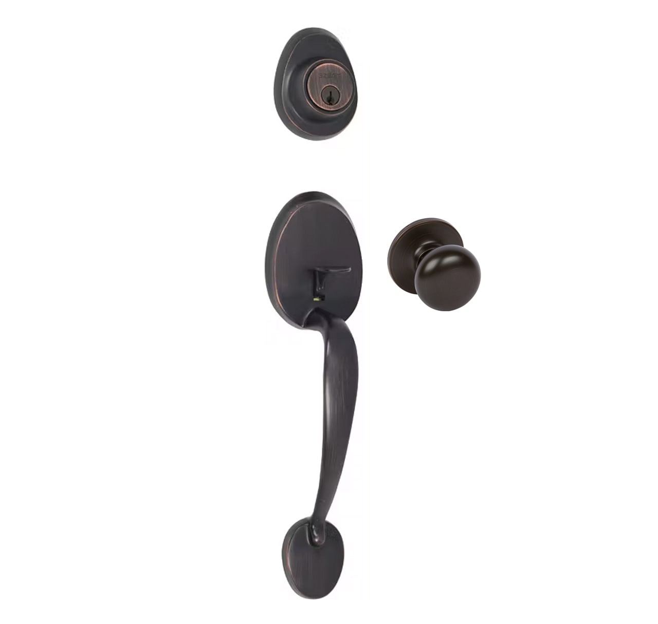Delaney Hardware D40712 Delaney Tralee Tuscany Bronze Single-Cylinder Entry Door Handleset with Knob