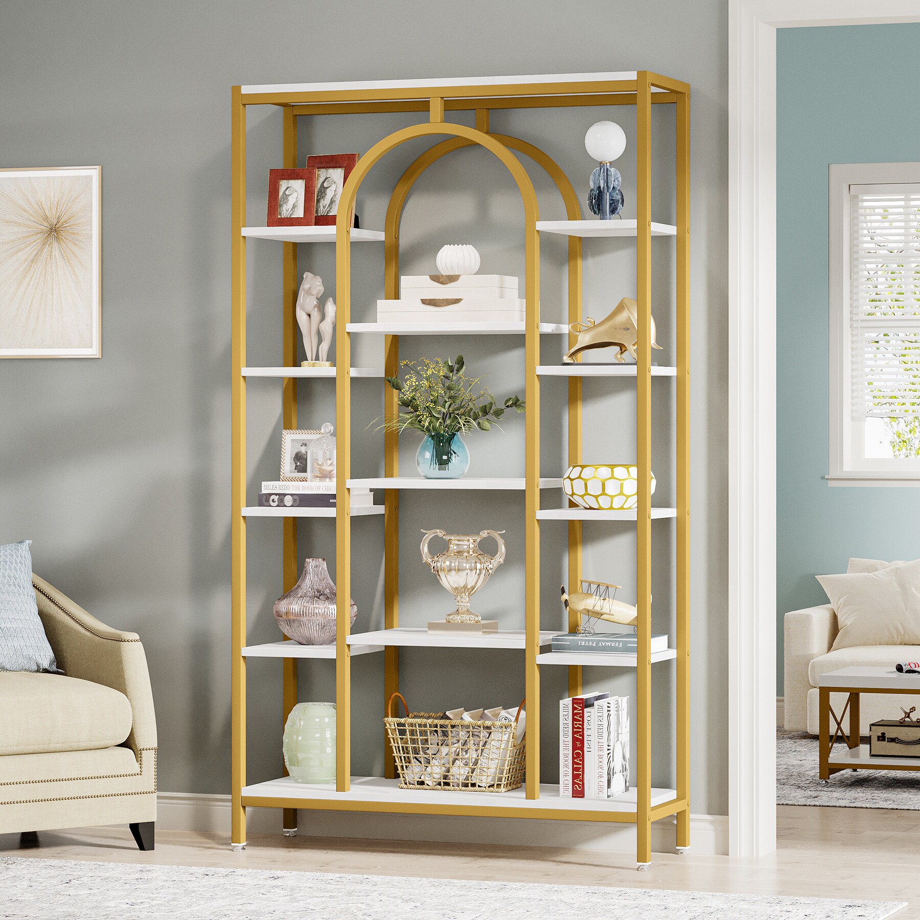 Tribesigns HOGA-J0152 bookcases - View #2