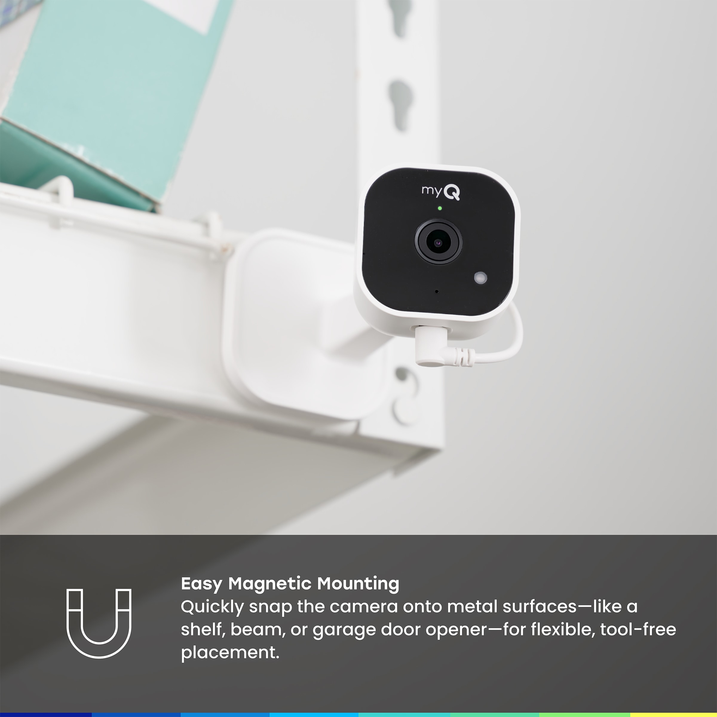 Chamberlain myQ Indoor/Outdoor 1 -Channel 1 -Camera 2K Plug-in Stick up ...