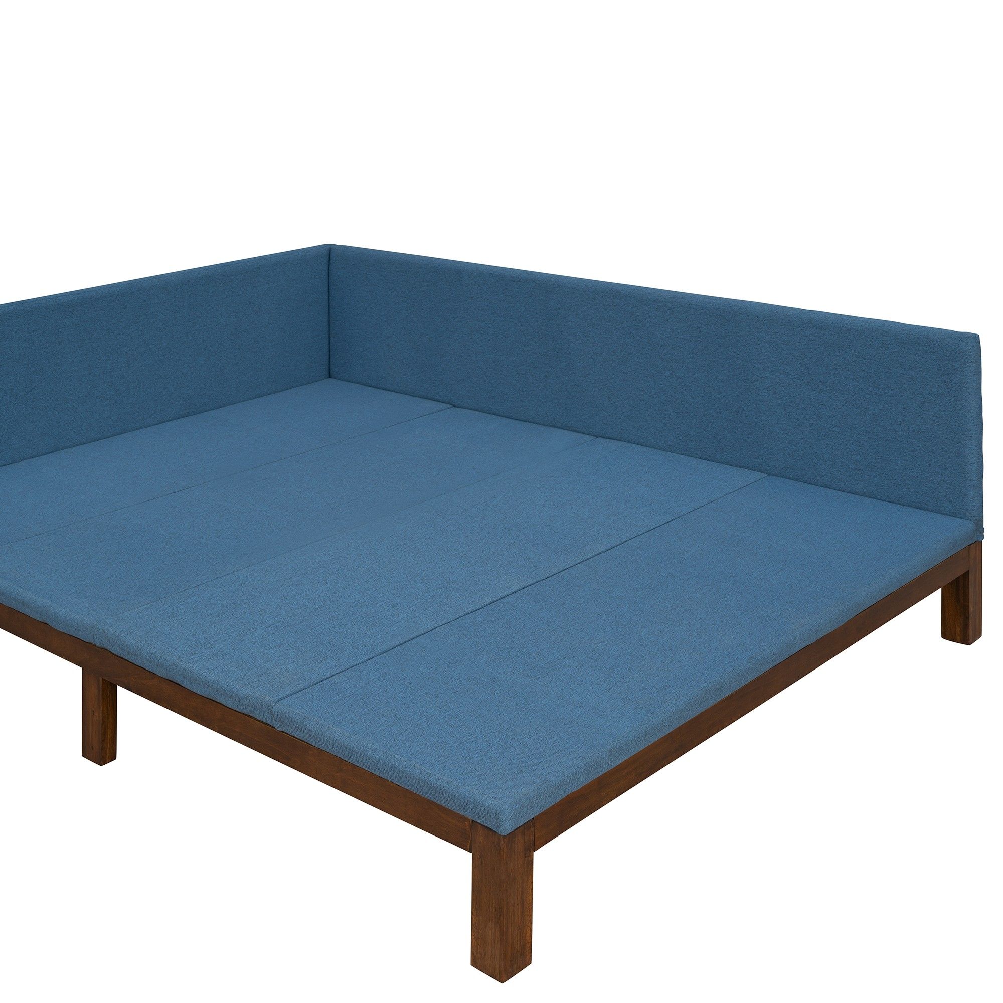 Yiekholo Full Size Upholstered Daybed In Blue Full Contemporary Daybed ...