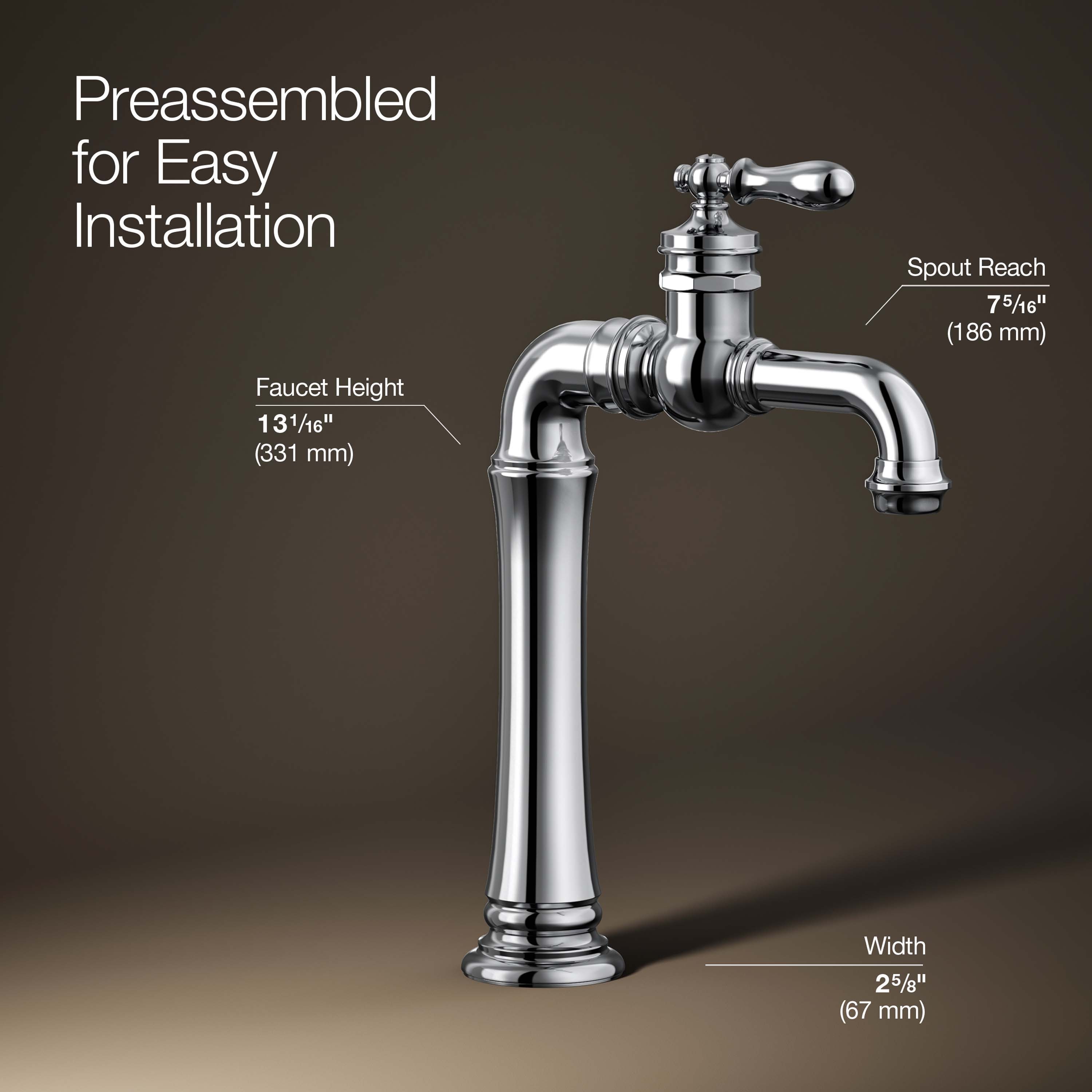 KOHLER 72763-9M-CP Lavatory-Faucets - View #4