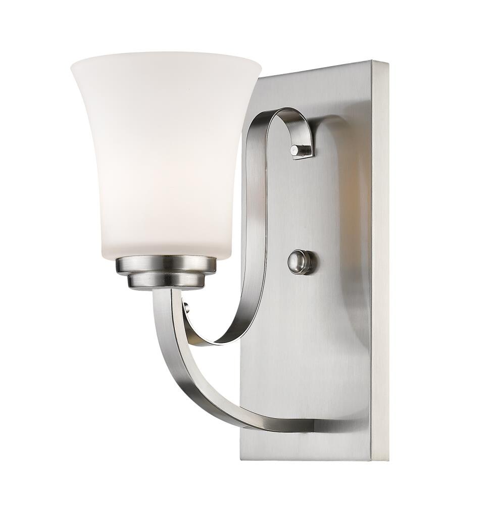 Z-Lite Halliwell 5.25-in W 1-Light Brushed Nickel Modern/Contemporary ...