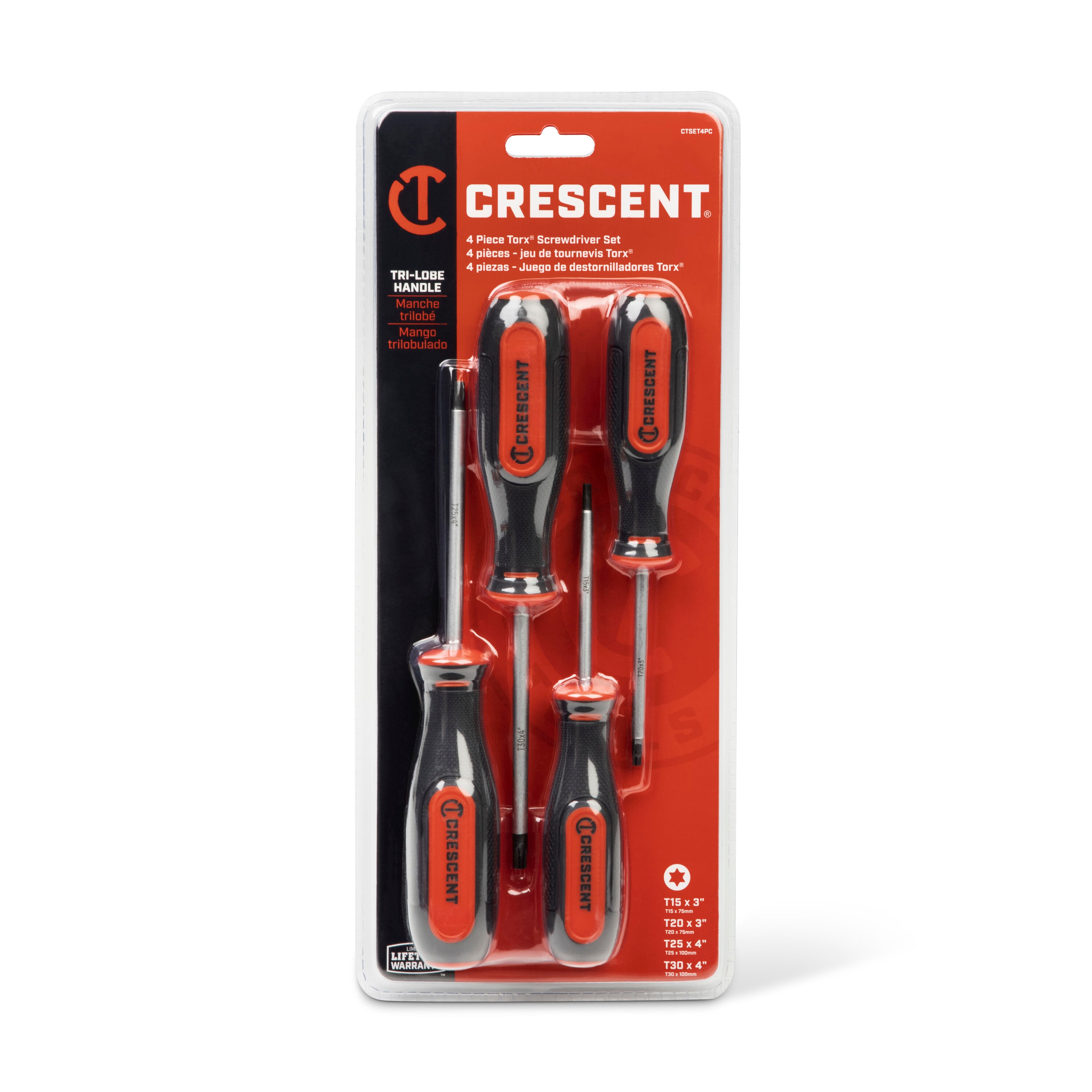 Crescent 4-Piece Bi-material Handle Torx Screwdriver Set in the  Screwdrivers department at