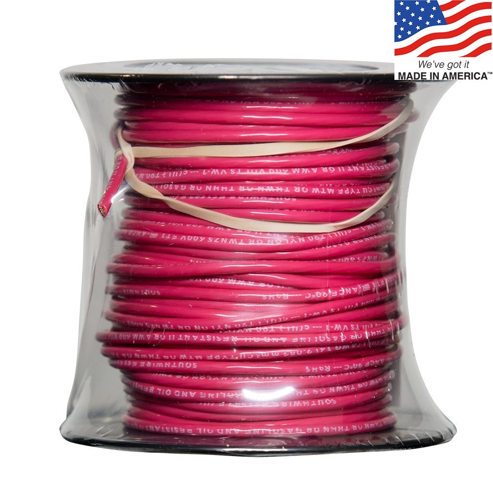 Southwire 100-ft 14-AWG Red Stranded Copper Thhn Wire (By-the-roll) In ...