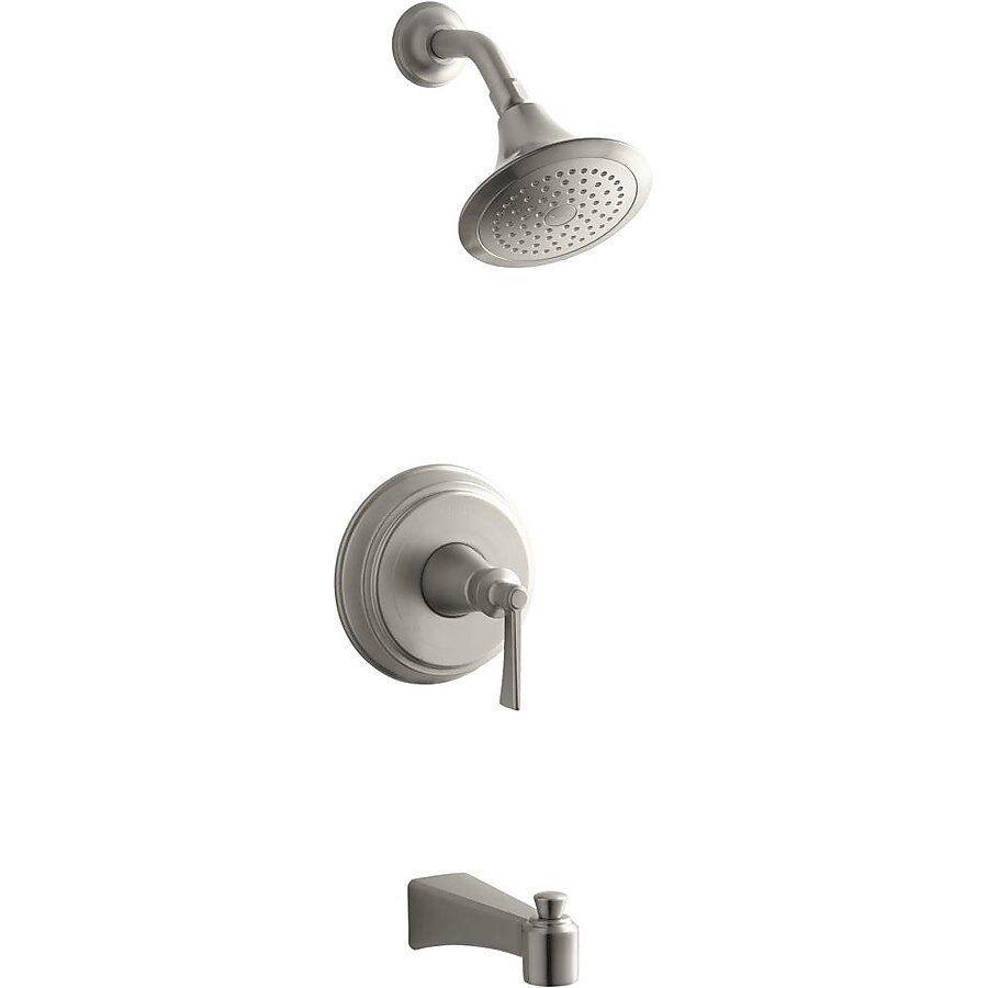 Archer Single-Handle 1-Spray 2.5 GPM Tub and Shower Faucet with Lever Handle in Vibrant Brushed Nickel Archer Single-Handle 1-Spray 2.5 GPM Tub and Shower Faucet with Lever Handle in Vibrant Brushed Nickel