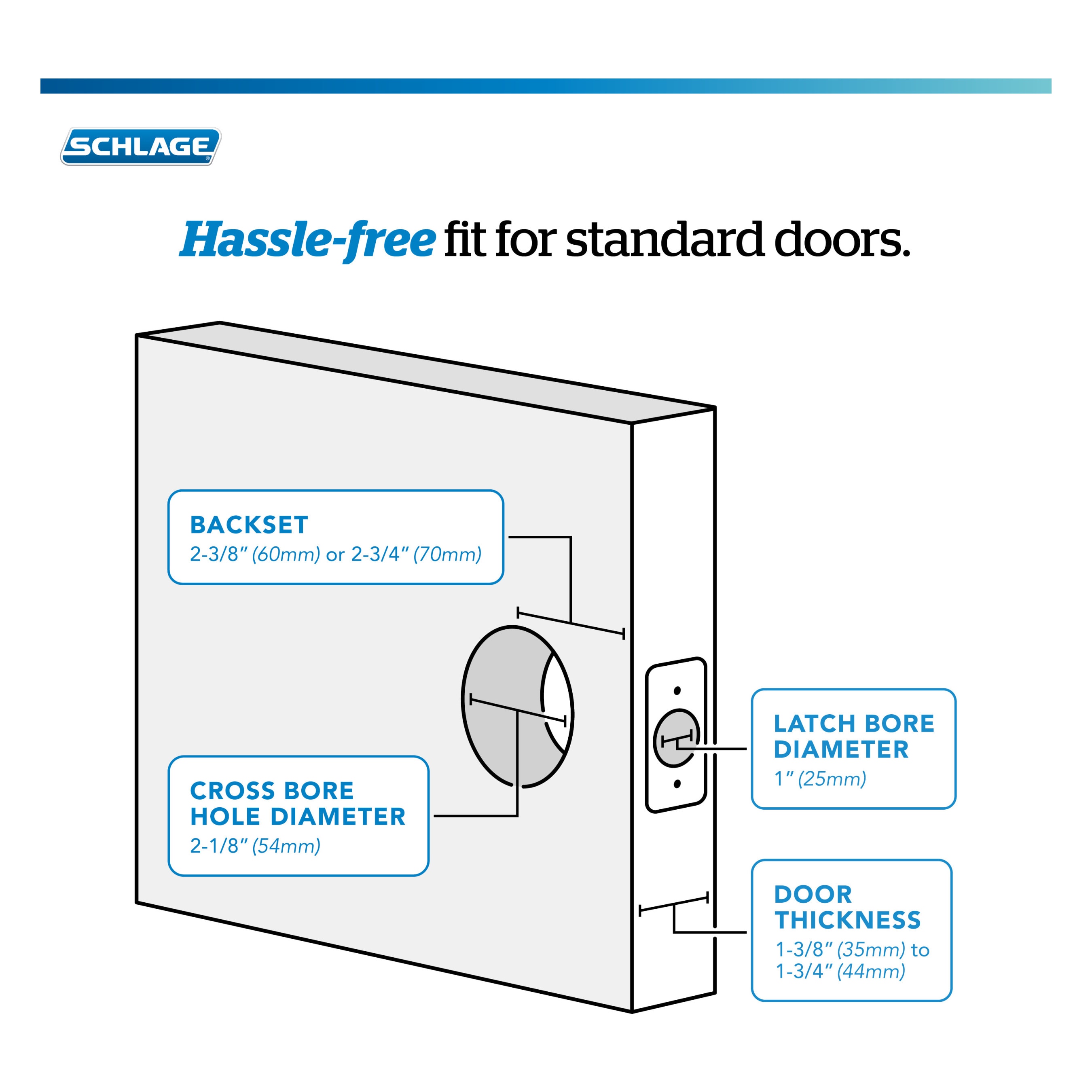 Schlage F80 LAT 622 CEN G Door-Handles - View #3