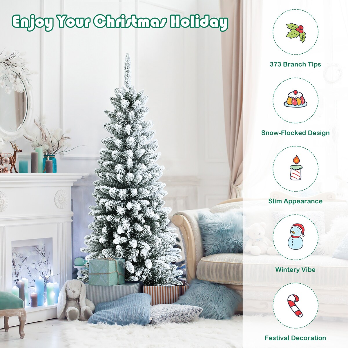 Forclover HYFASDCM29 Artificial-Christmas-Trees - View #8