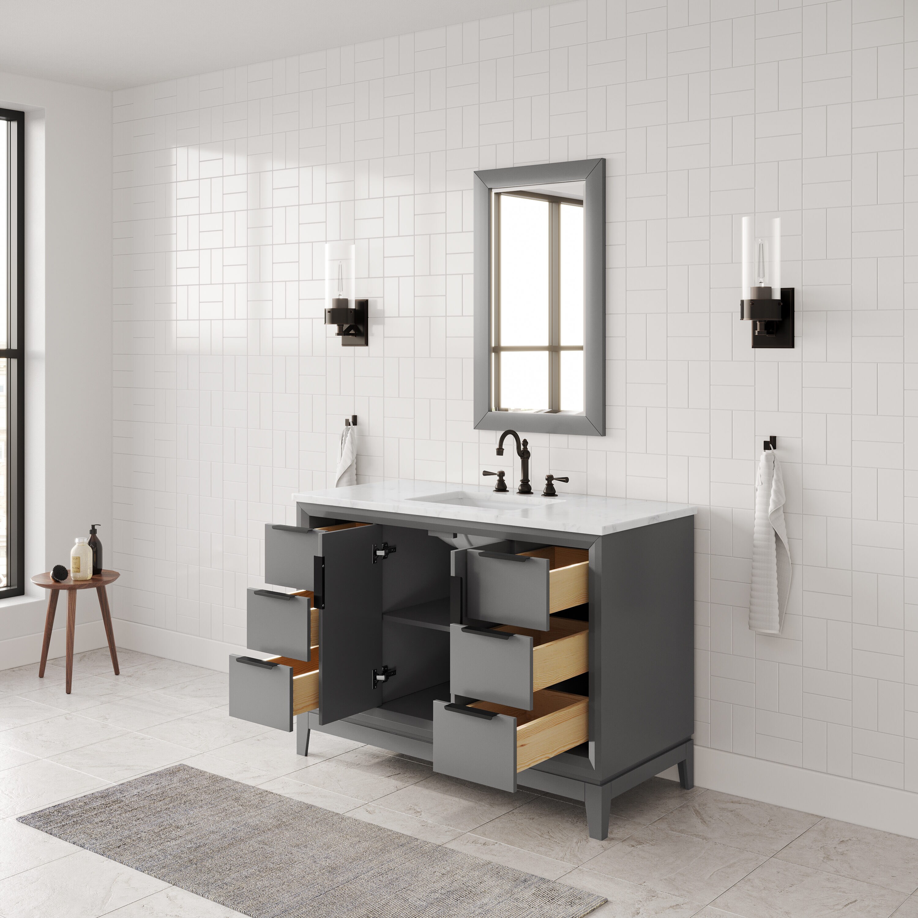Water Creation VEL048CWCG27 Bath-Vanity-Combo - View #7