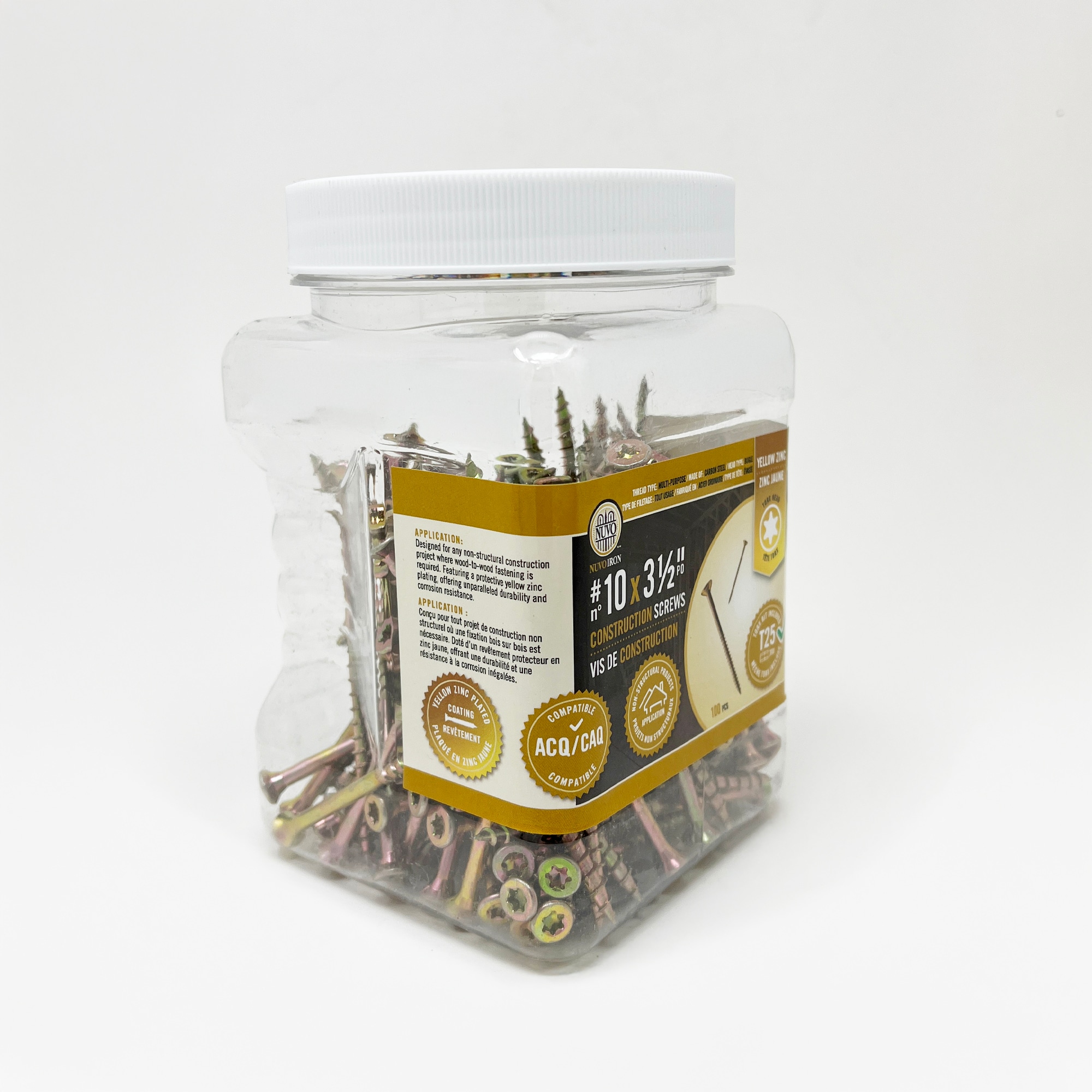 Nuvo Iron 10312GPYJ Wood-Screws - View #8