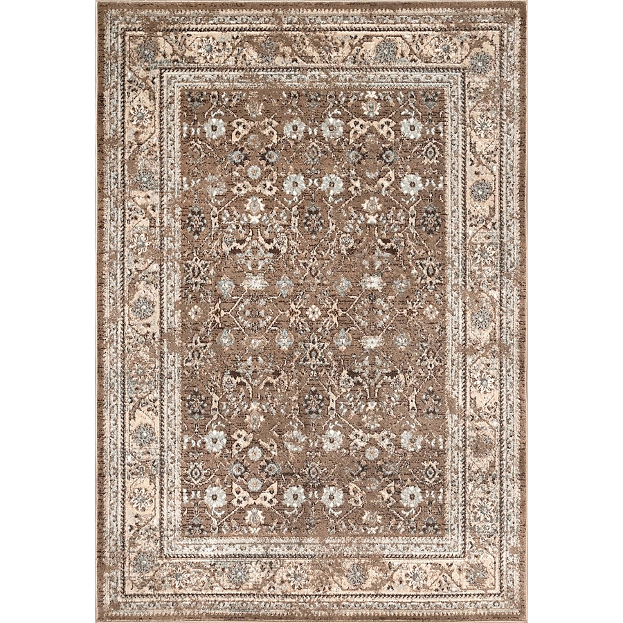 nuLOOM 8 x 10 Brown Indoor Distressed/Overdyed Vintage Area Rug nuLOOM 8 x 10 Brown Indoor Distressed/Overdyed Vintage Area Rug
