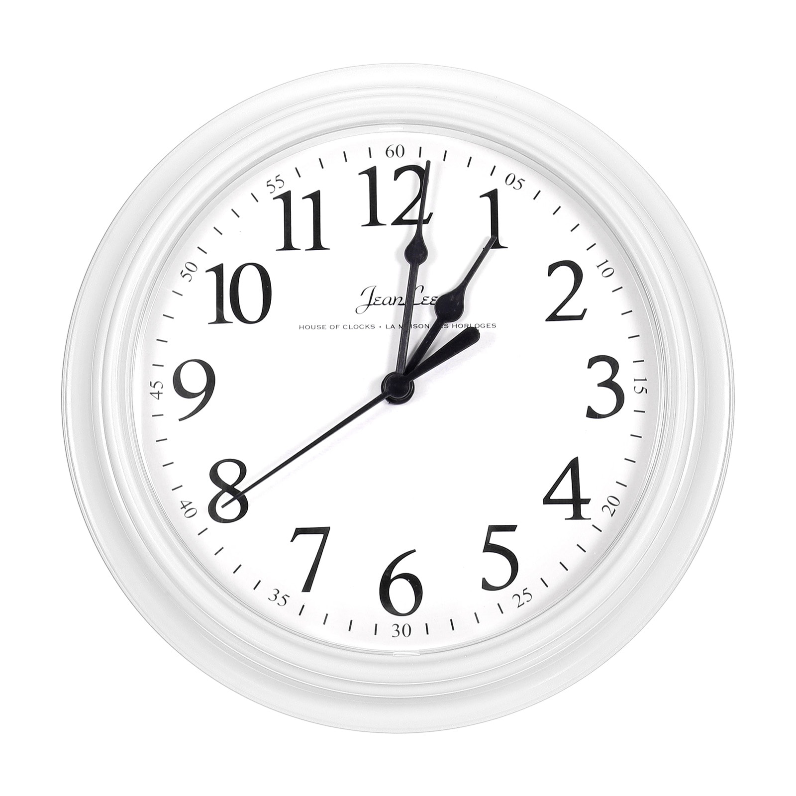 PATIKIL 9inch Wall Clock Quartz Battery Operated Silent Non-Ticking Round Wall Clocks for Office Bedroom Decorative White