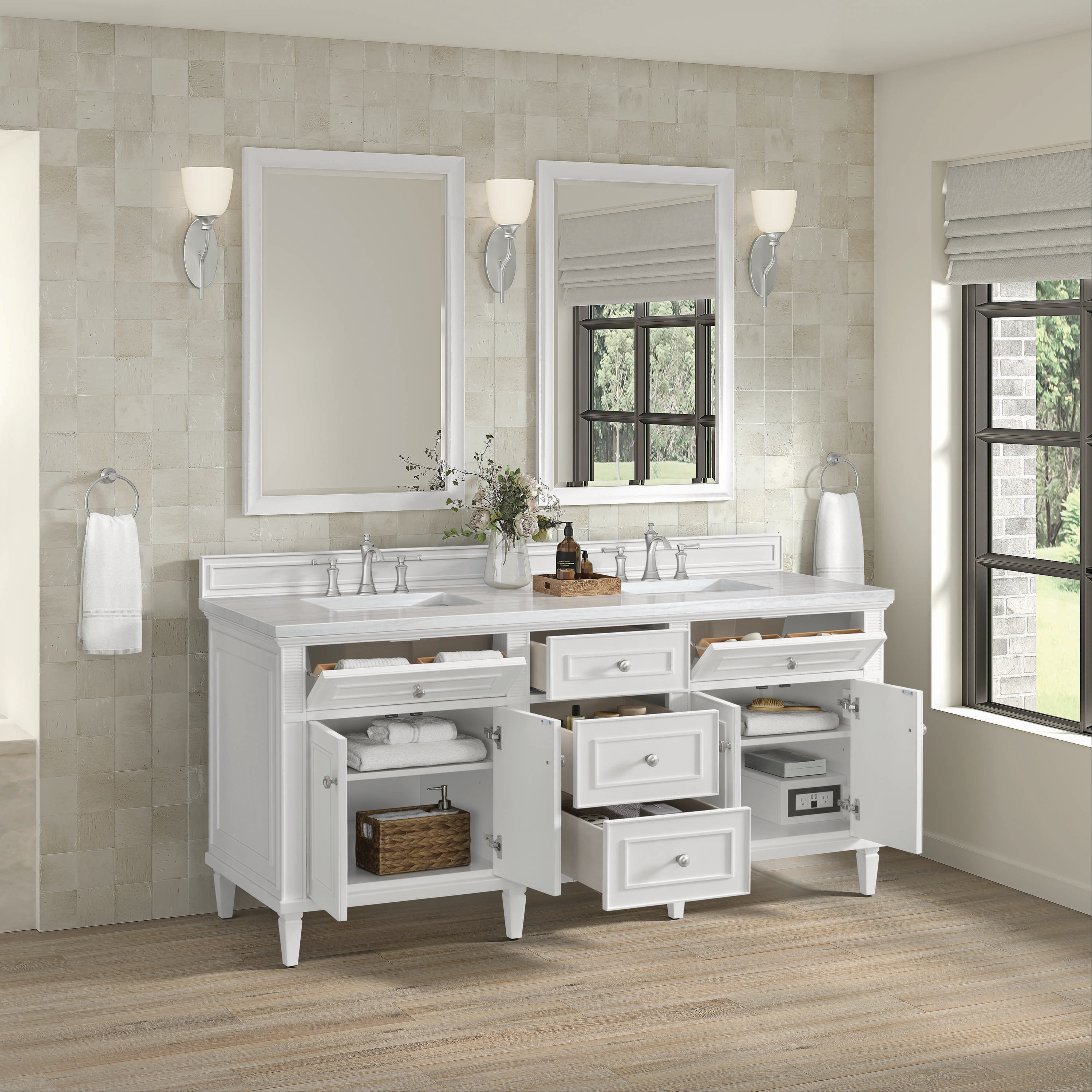 James Martin Vanities 424-V72-BW-3AF Bath-Vanity-Combo - View #3