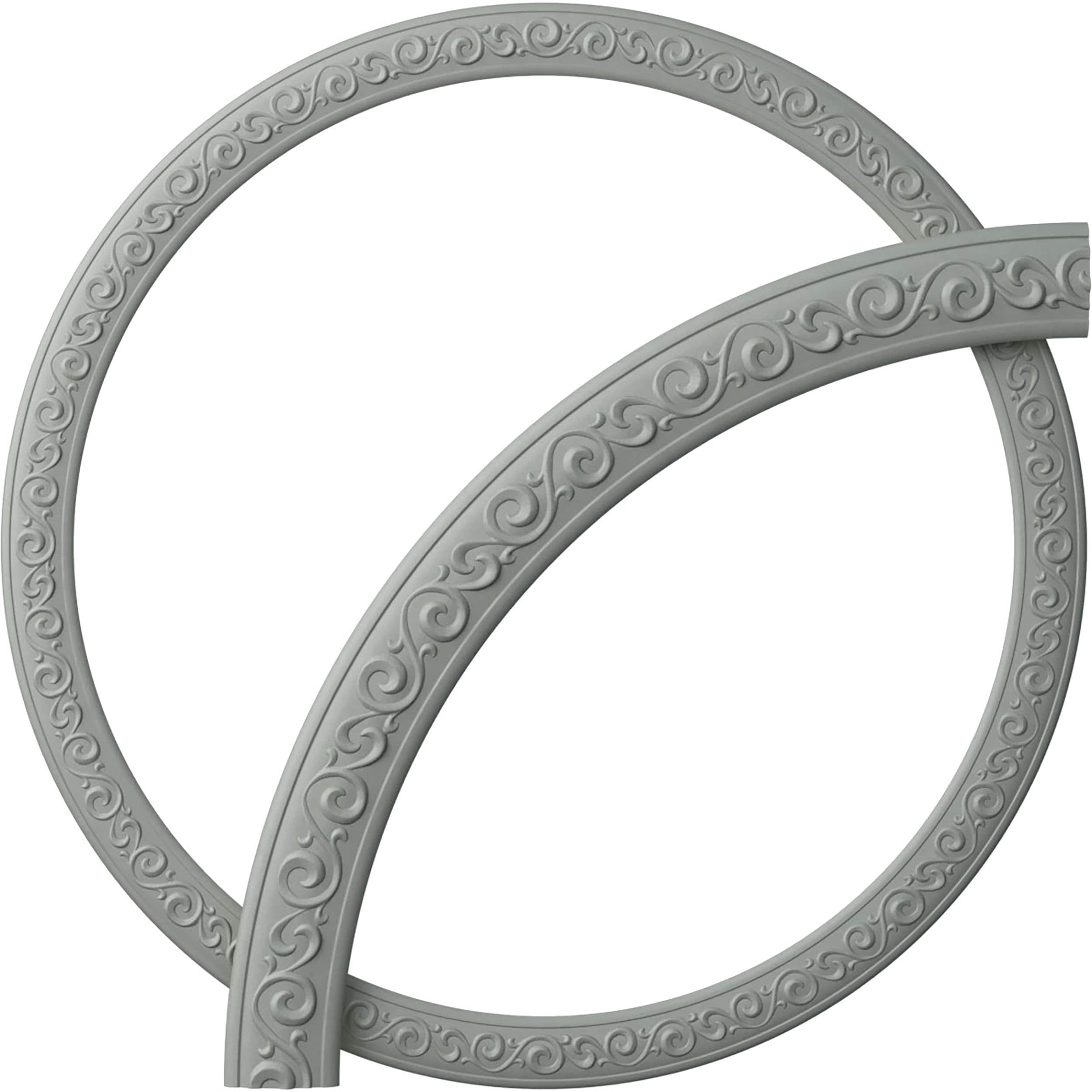 Ekena Millwork CRK46JA Jamie 45.5-Inches x 45.5-Inches Full Urethane Ceiling Ring