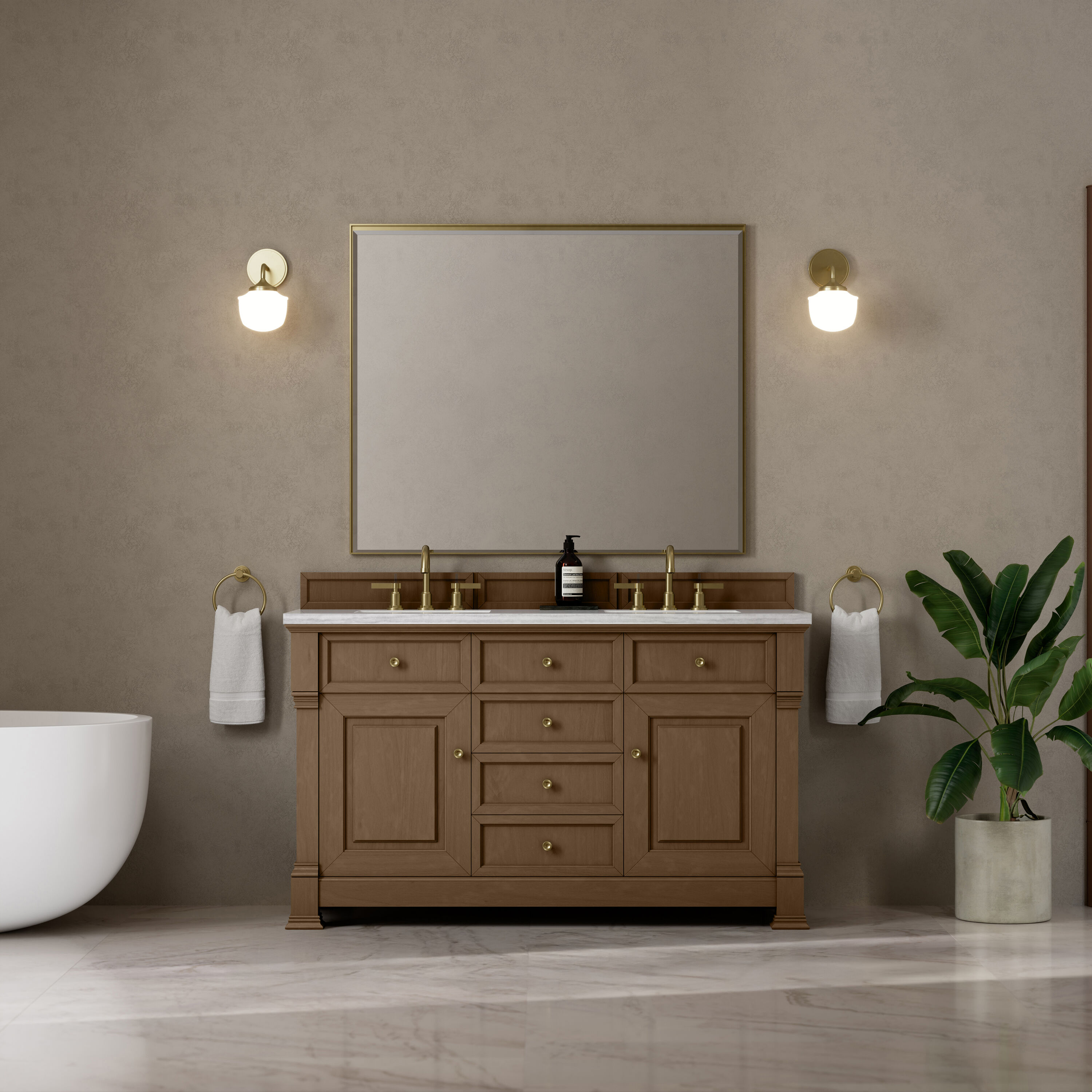 James Martin Vanities 547-V60D-PCN-3AF Bath-Vanity-Combo - View #3