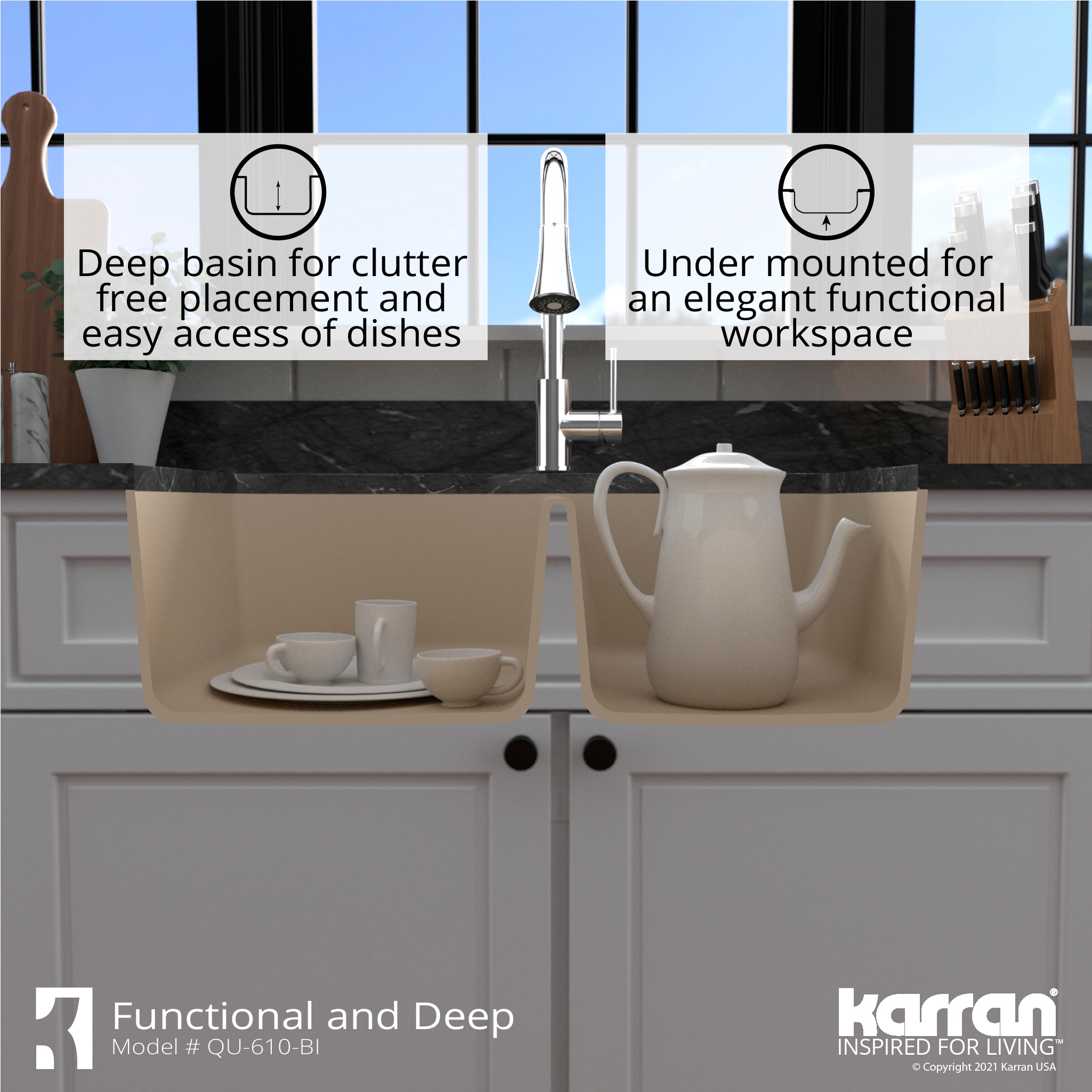 Karran QU-610-BI Kitchen-Sinks - View #9
