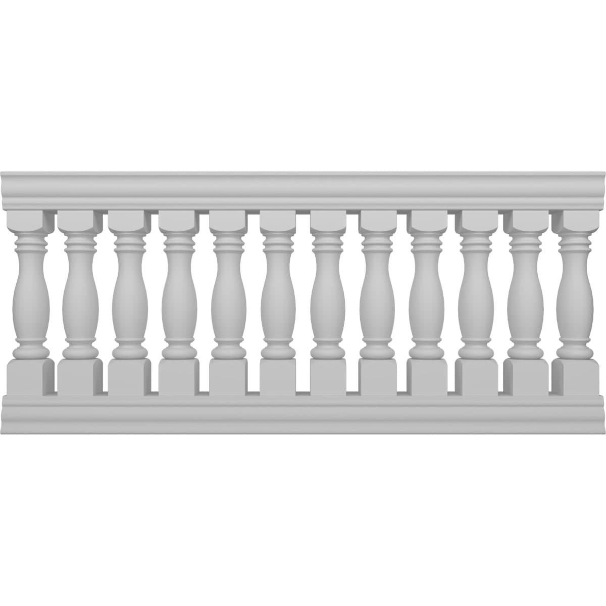 Ekena Millwork BALK40X084EMD FiberThane 7-ft x 40-in Embassy Fiberglass Deck Rail Kit