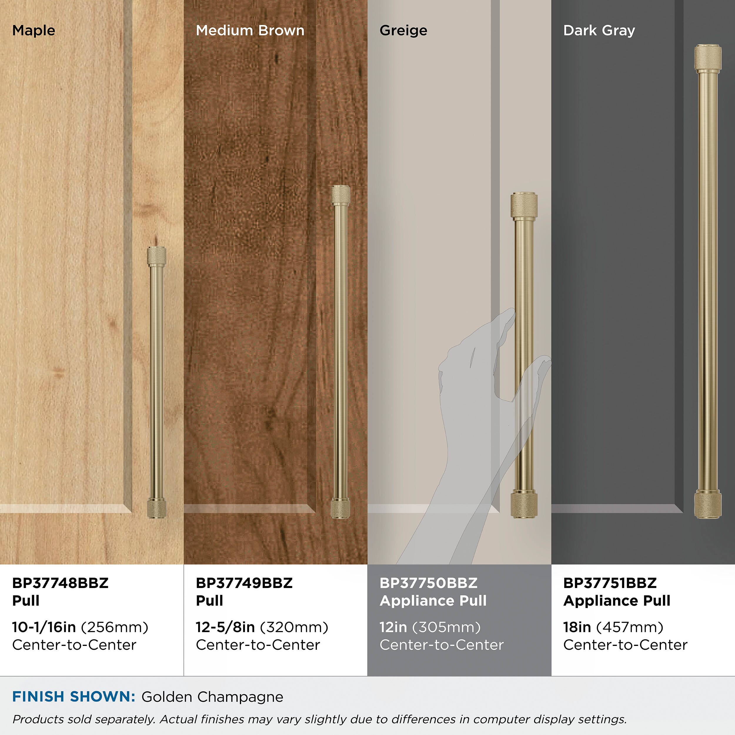 Amerock BP37750BBZ Cabinet-Pulls - View #7