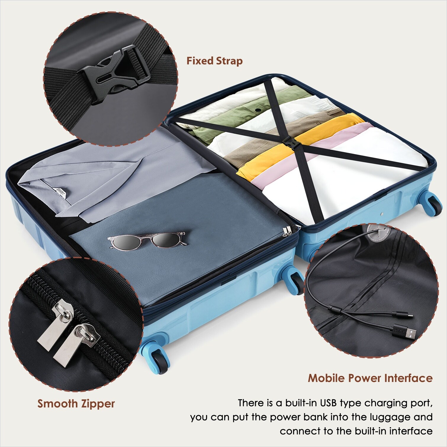 Naturefalls S1K3EYW2VA2A Luggage-And-Luggage-Sets - View #5