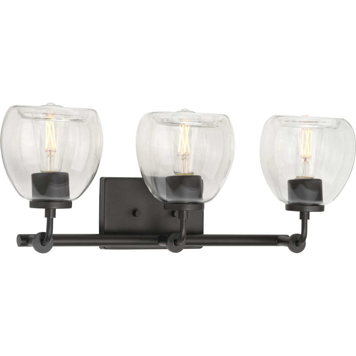 Graphite Industrial 3-Light Bath Vanity Fixture