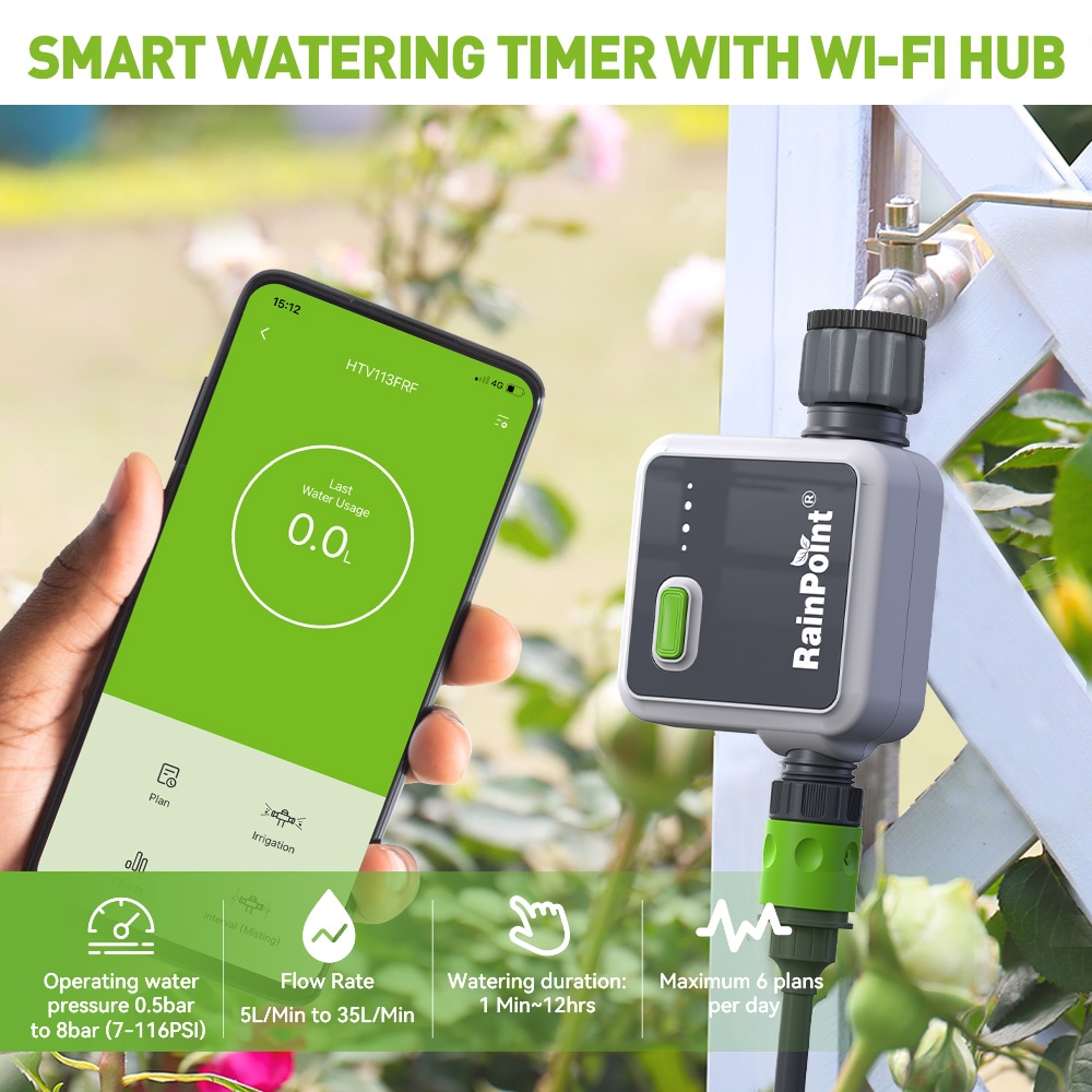 RainPoint HTV113FRF+HWG023WRF Irrigation-Timers - View #4