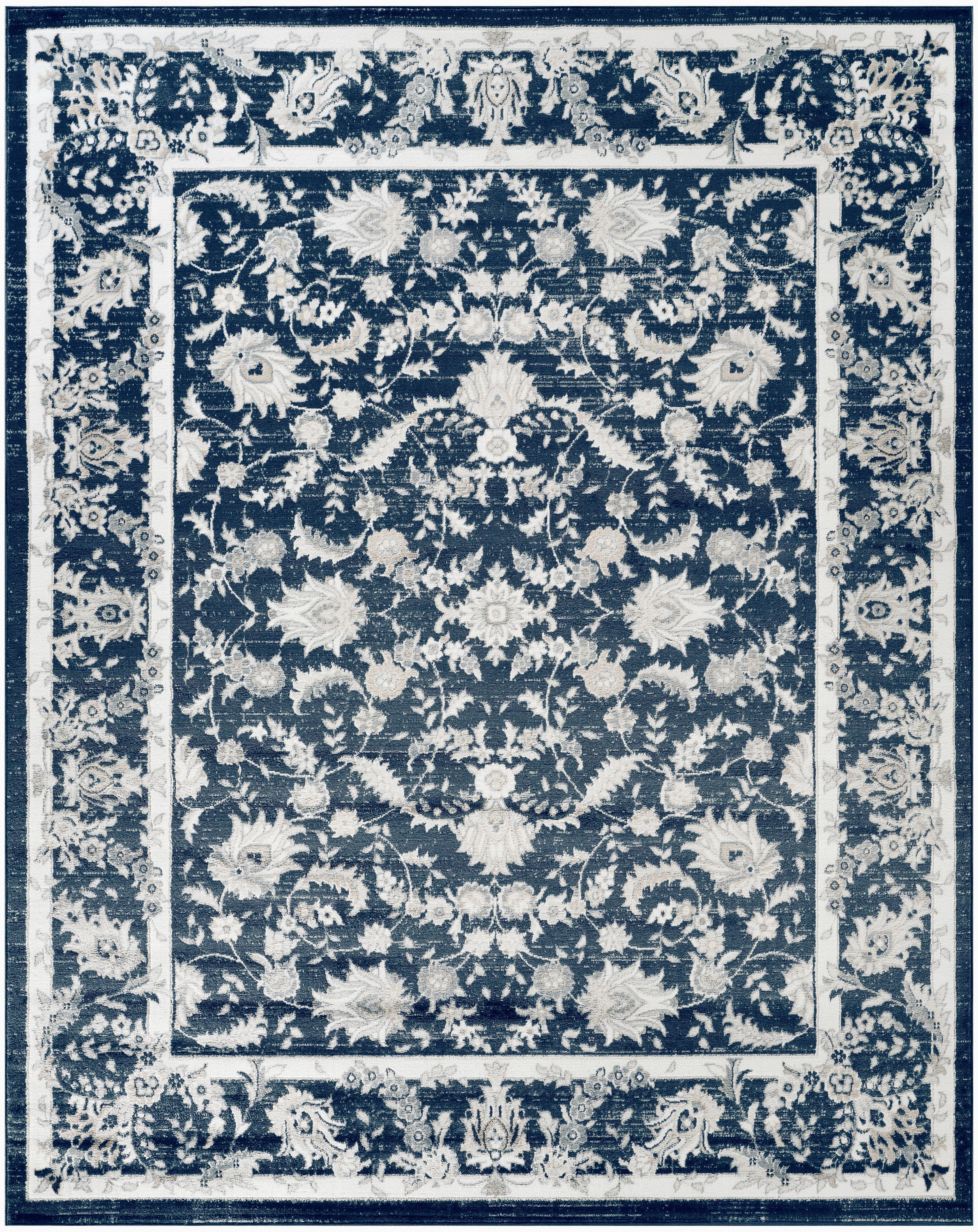  Home Dekor 8 x 10 ft Slate/Ivory Indoor Area Rug