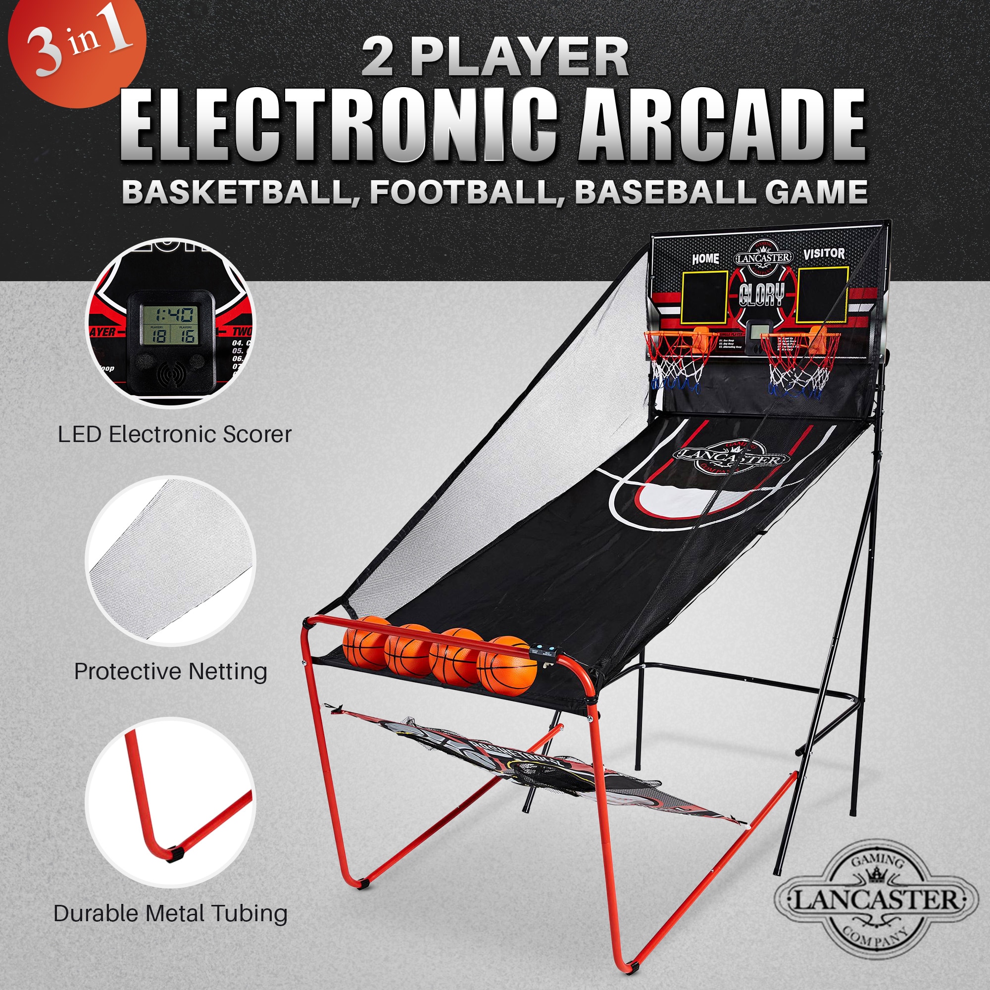 Lancaster Gaming Company 109479 Electronic-Basketball-Games - View #2