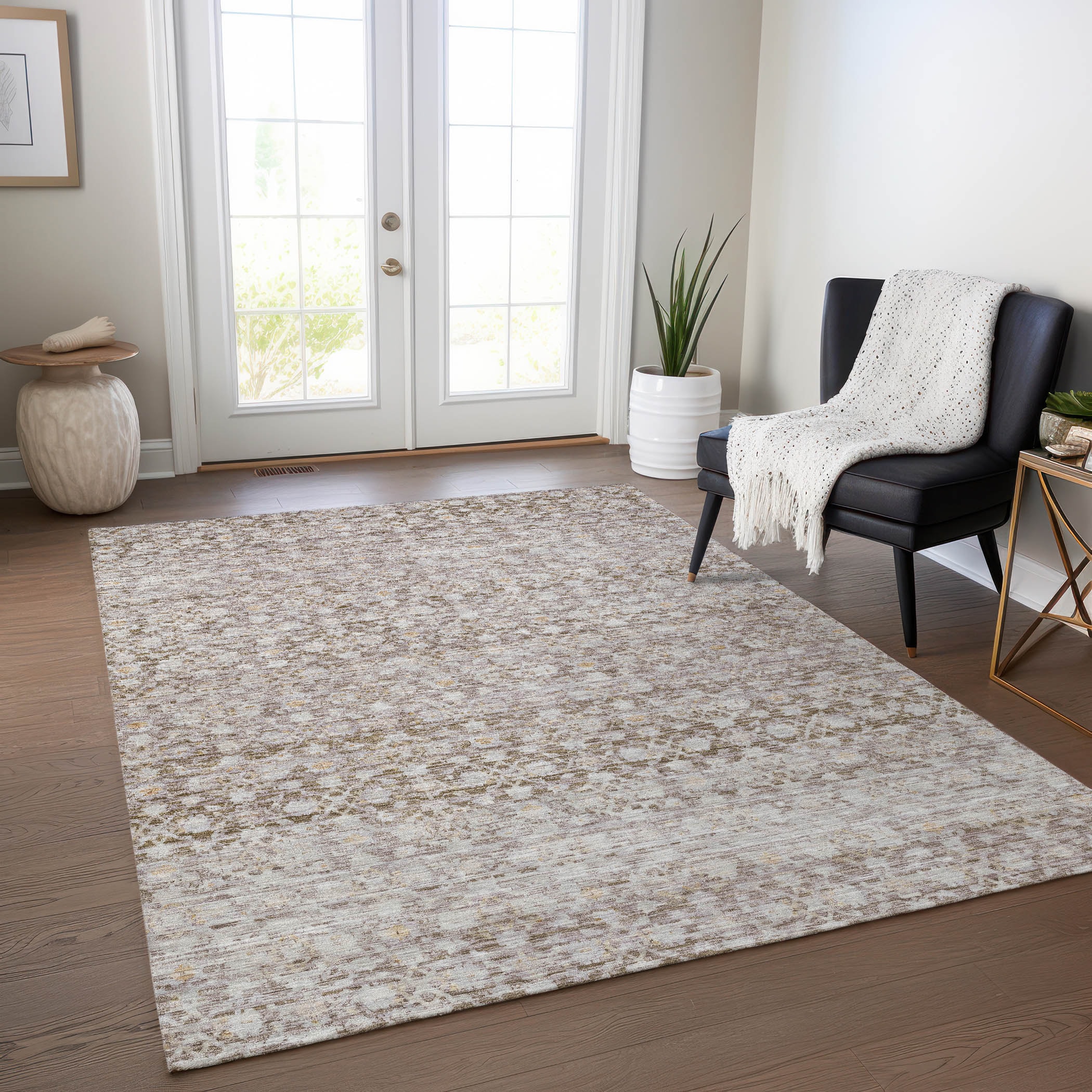 Addison Rugs ACN1747TP9X12 Chantille ACN1747TP 9 x 12 (ft) Loomed Taupe Rectangular Indoor/Outdoor Machine washable Pet Friendly Area rug